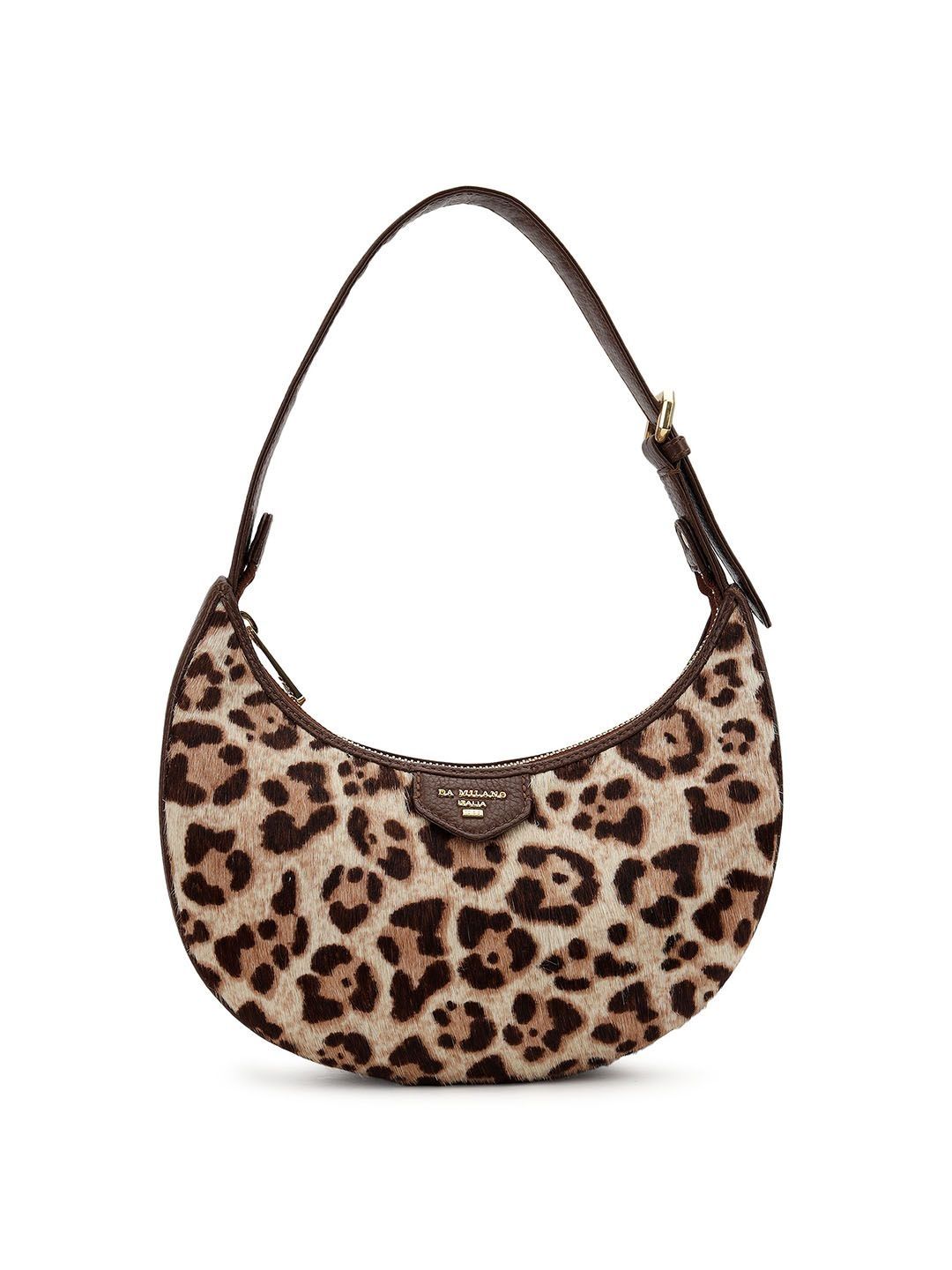 Da Milano Da Milano Animal Printed Leather Sling Bag