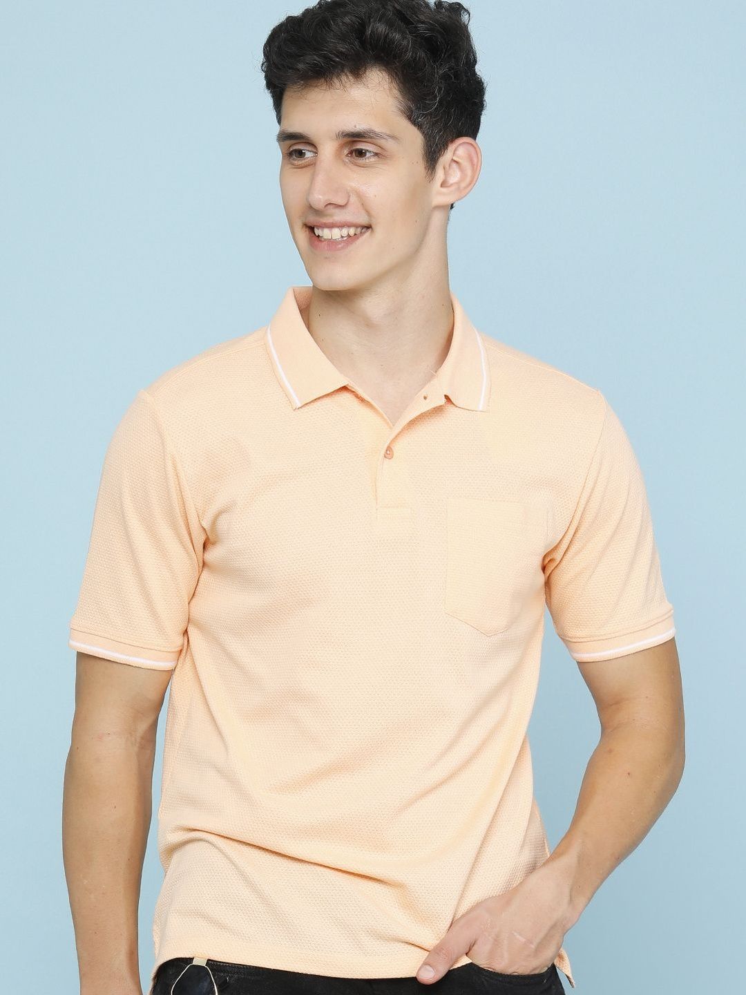 LIMEROAD Men Polo Collar Pockets T-shirt