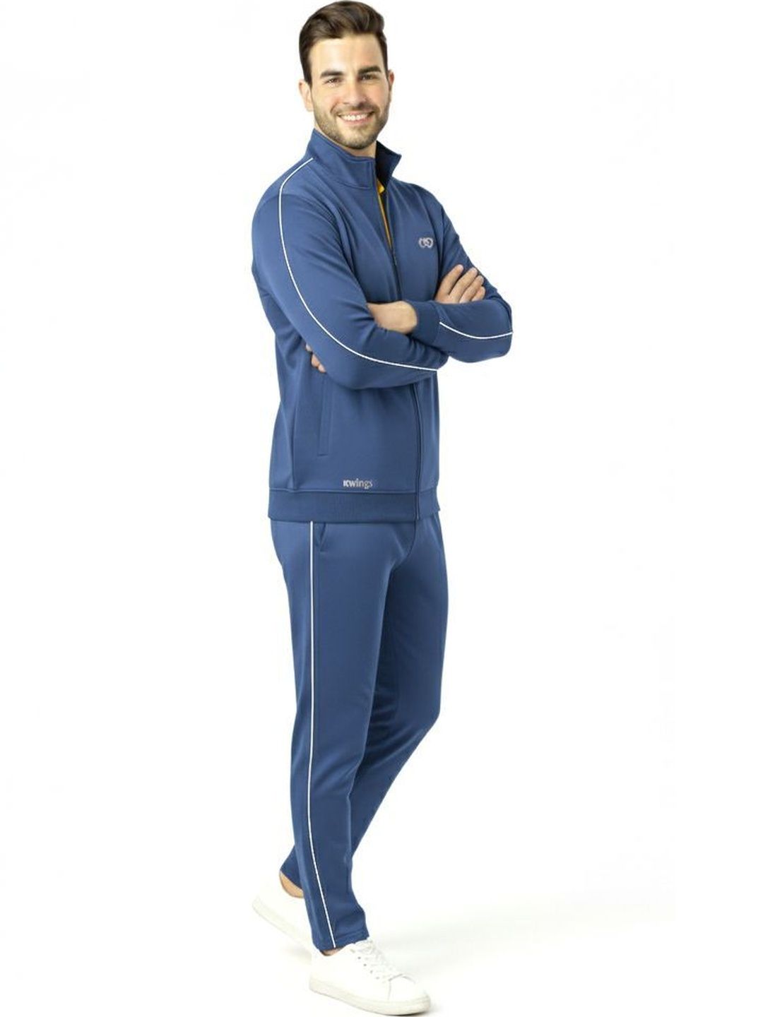 KWINGS Cotton Blend Mock Collar Tracksuits