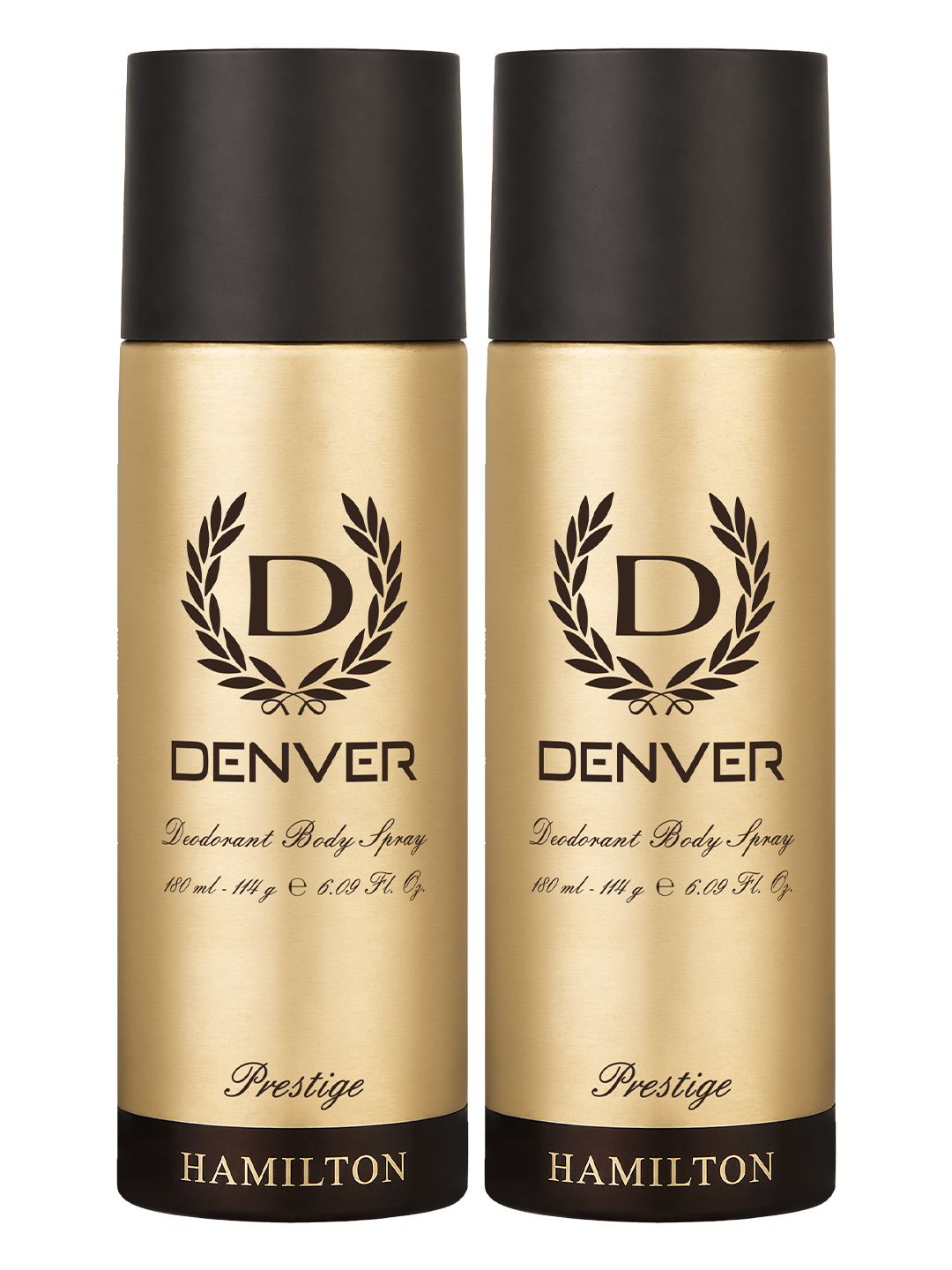 Denver Men Set of 2 Prestige Deodorant Body Sprays -  180 ml Each
