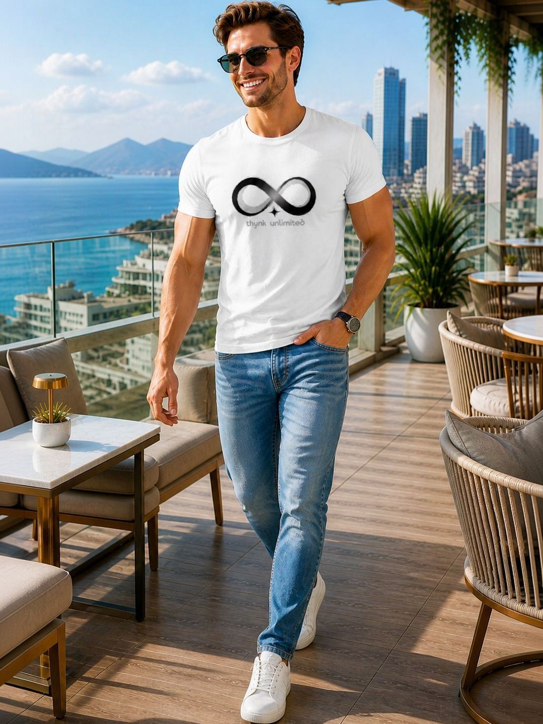 Sharnika Graphic Printed Short Sleeves Cotton T-shirt
