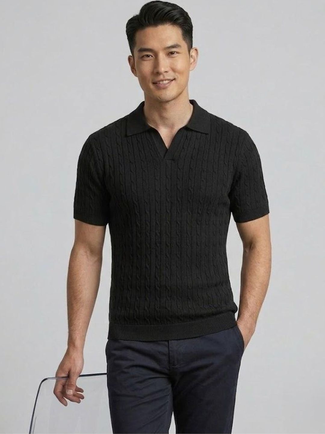 Moda Rapido Men Polo Collar T-shirt