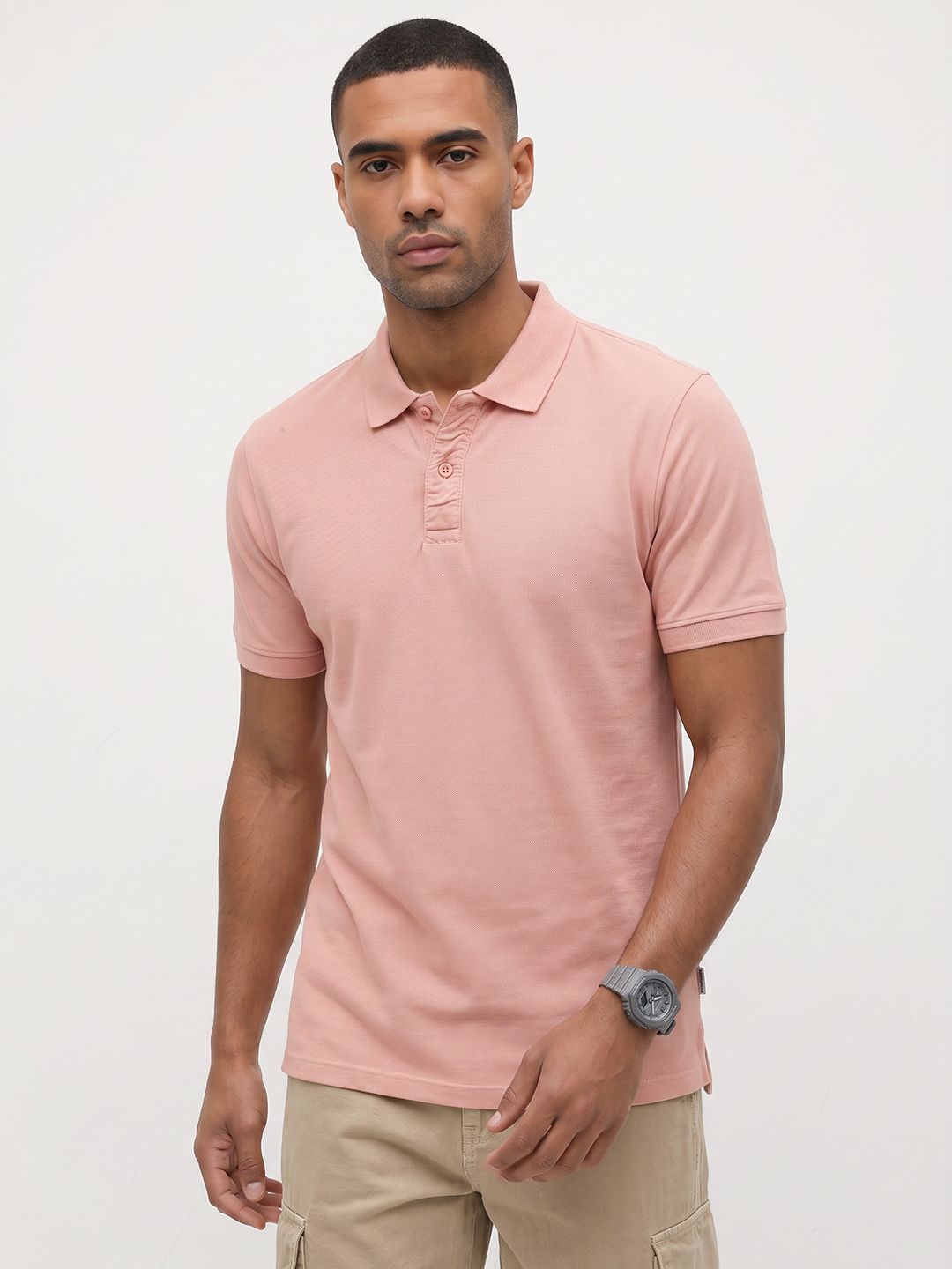 The Roadster Life Co. Polo Collar Pure Cotton T-shirt