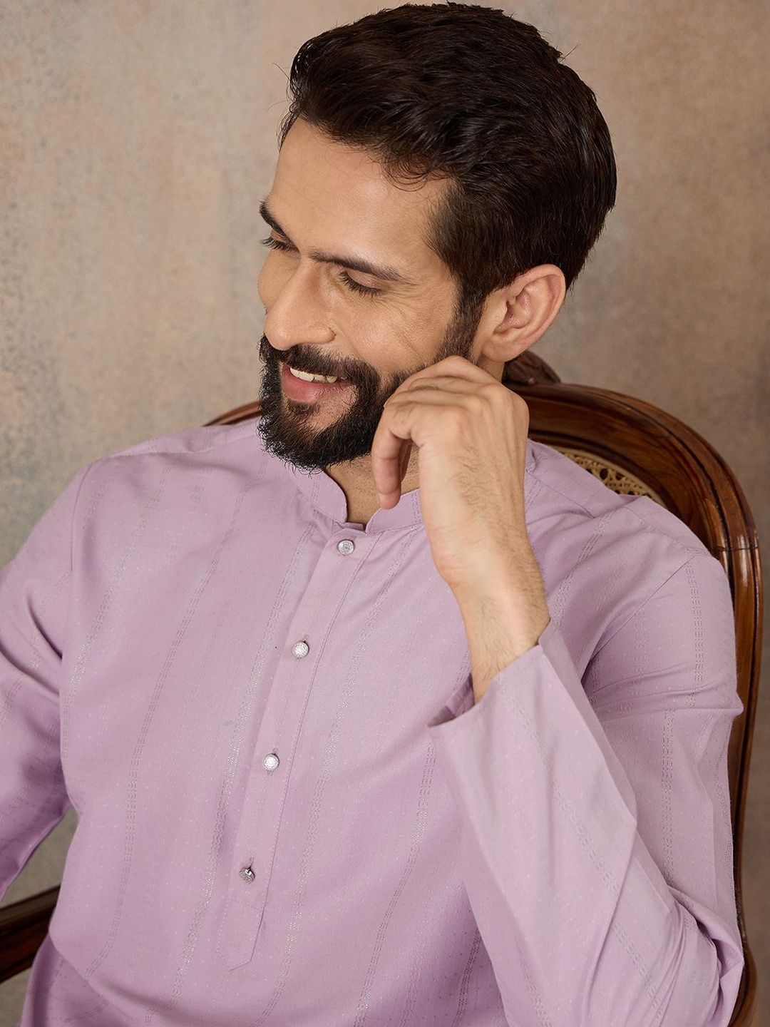 Ethnic Bay Men Striped Kurta
