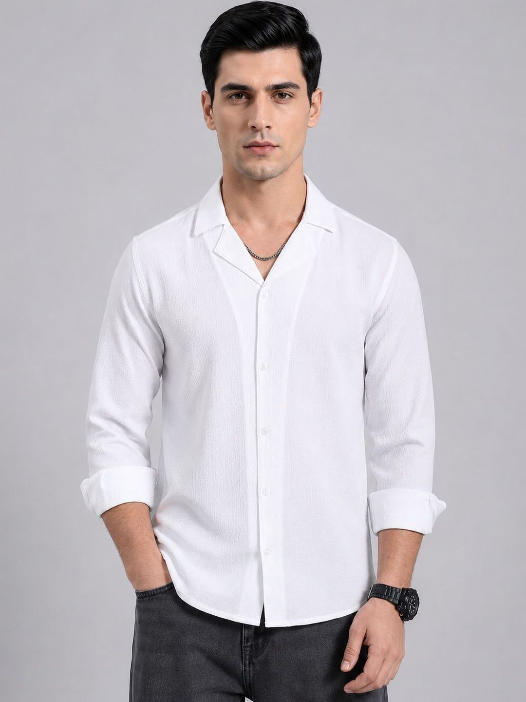 Indian Needle Men Classic Casual Shirt