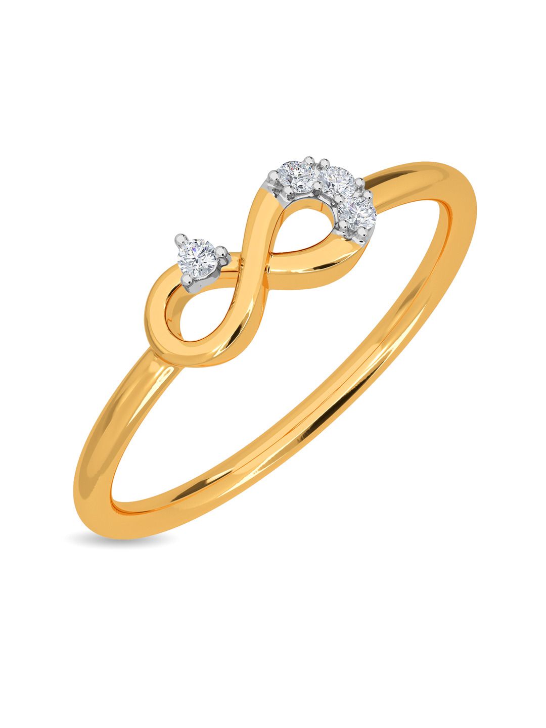 KISNA DIAMOND AND GOLD JEWELLERY 14KT Yellow Gold Diamond Ring
