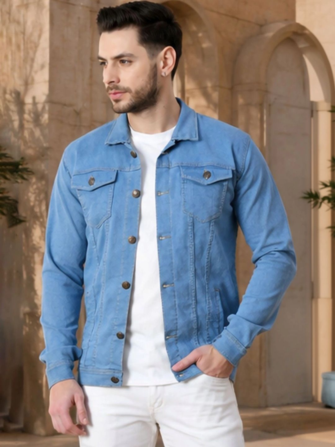 Kook N Keech Men Outdoor Denim Jacket