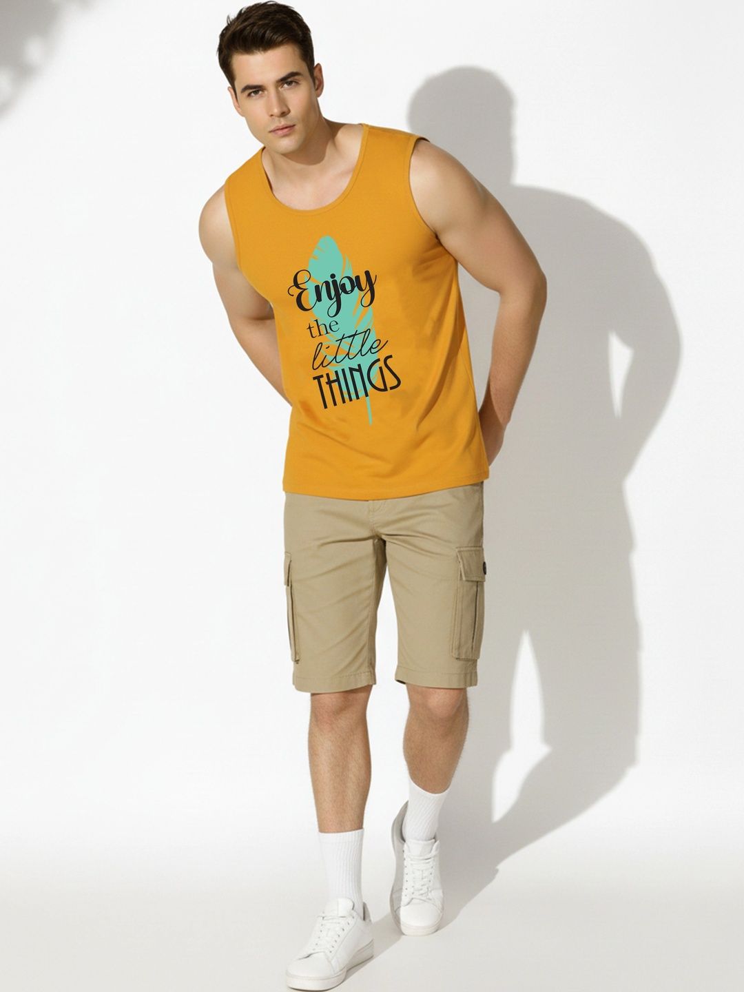 SKY HARBOAR Printed Cotton Tank