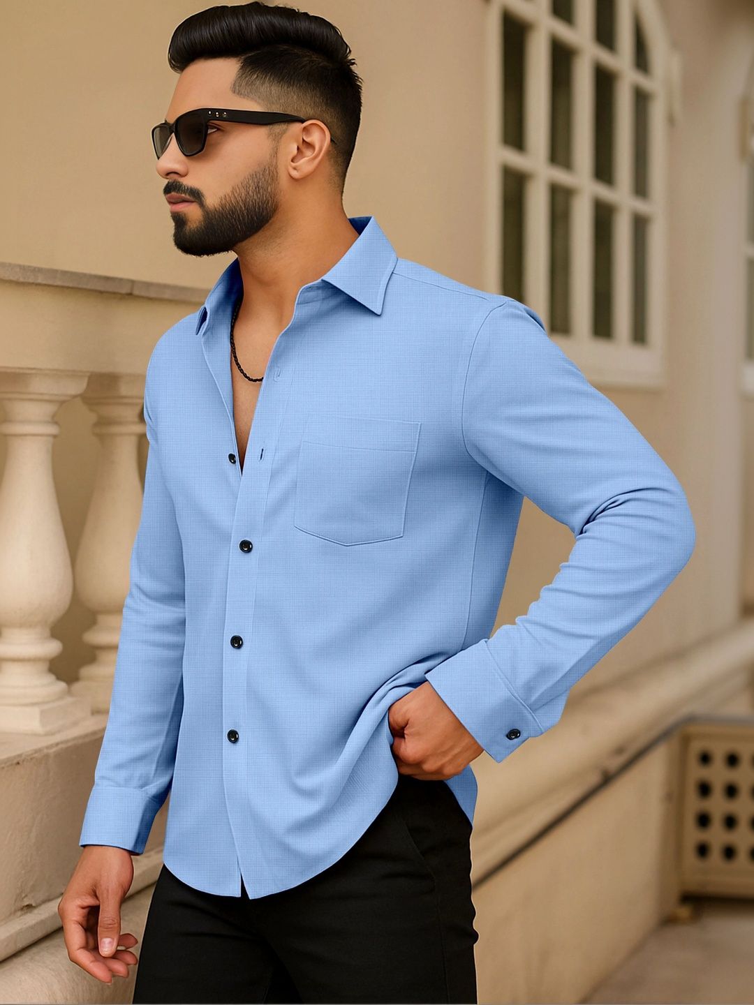 AITAVIK OVERSEAS Men Classic Casual Shirt