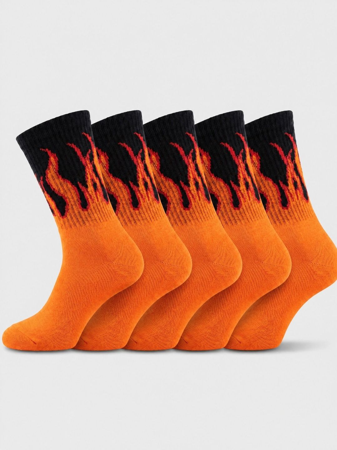 Moda Rapido Men Pack of 5 Cotton Blend Patterned Above Ankle Socks