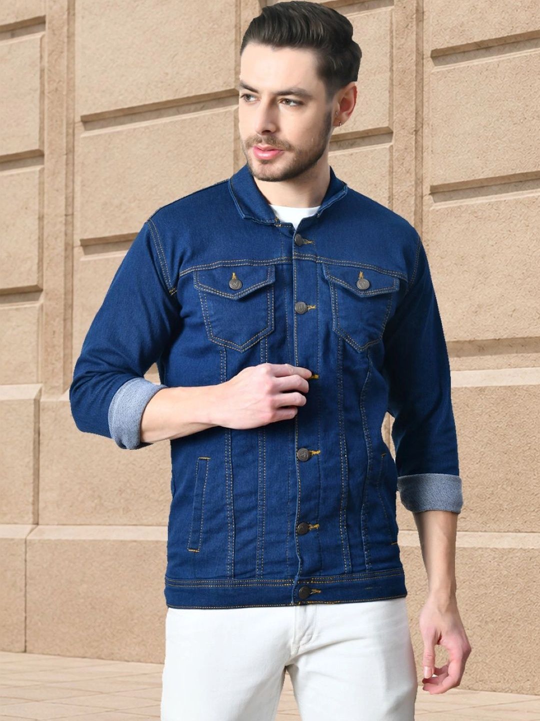 Moda Rapido Men Outdoor Denim Jacket