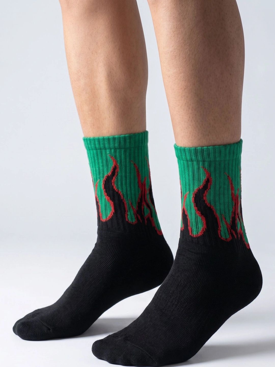 Moda Rapido Men Pack of 4 Cotton Blend Patterned Calf Length Socks