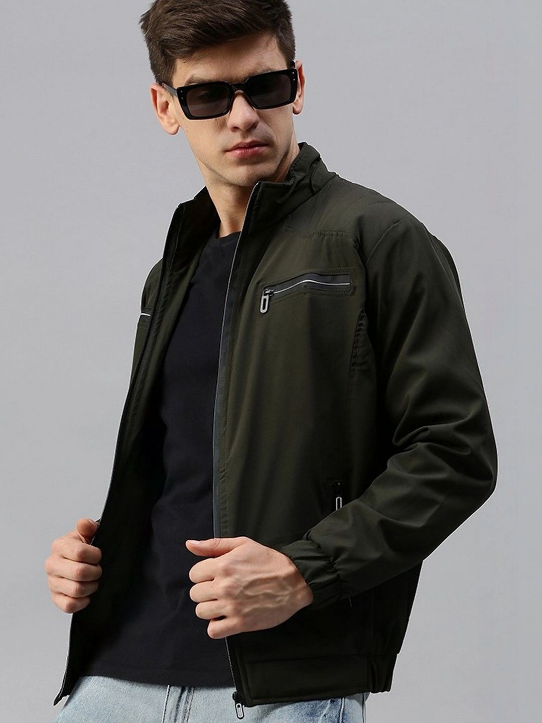 Kaali Peeli Kaali Peeli Men Lightweight Bomber Jacket