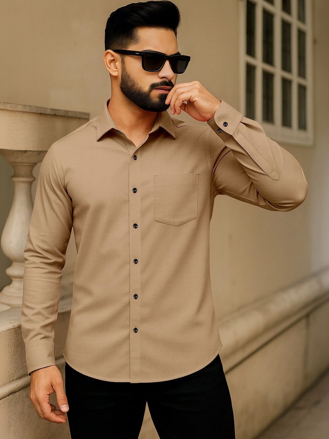 AITAVIK OVERSEAS Men Pack Of 2 Classic Cotton Casual Shirt