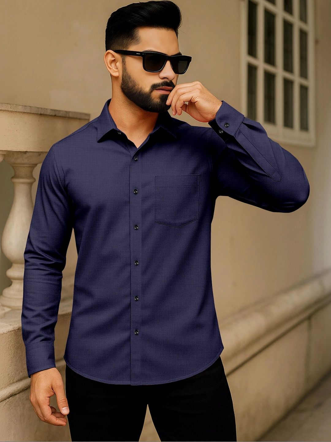AITAVIK OVERSEAS Men Classic Casual Shirt