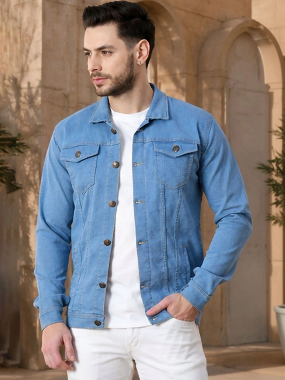 LINARIA Men Outdoor Denim Jacket