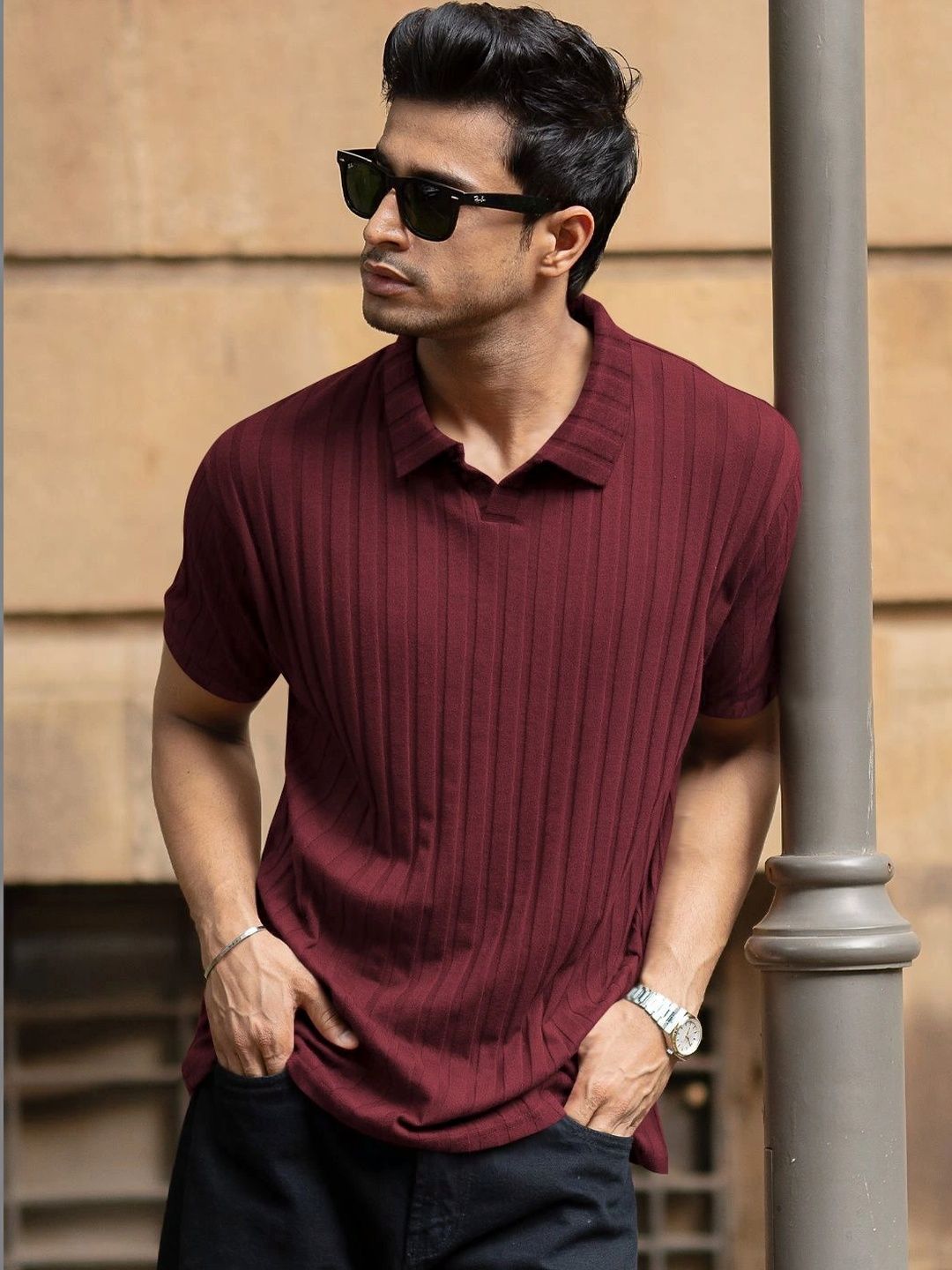 Moda Rapido Men Polo Collar T-shirt