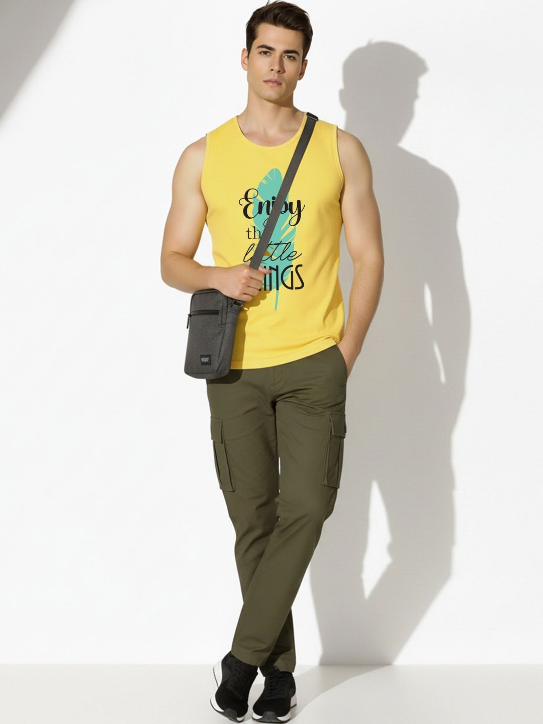 SKY HARBOAR Printed Cotton Tank