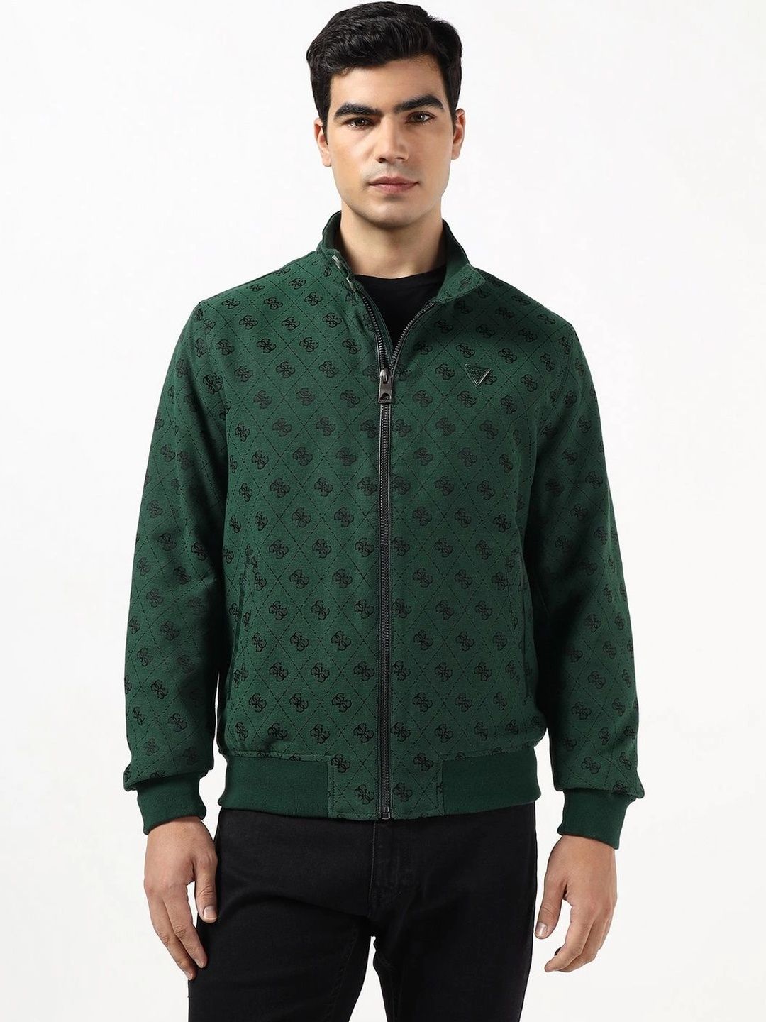 GUESS Men Brand Logo Bomber Jacket