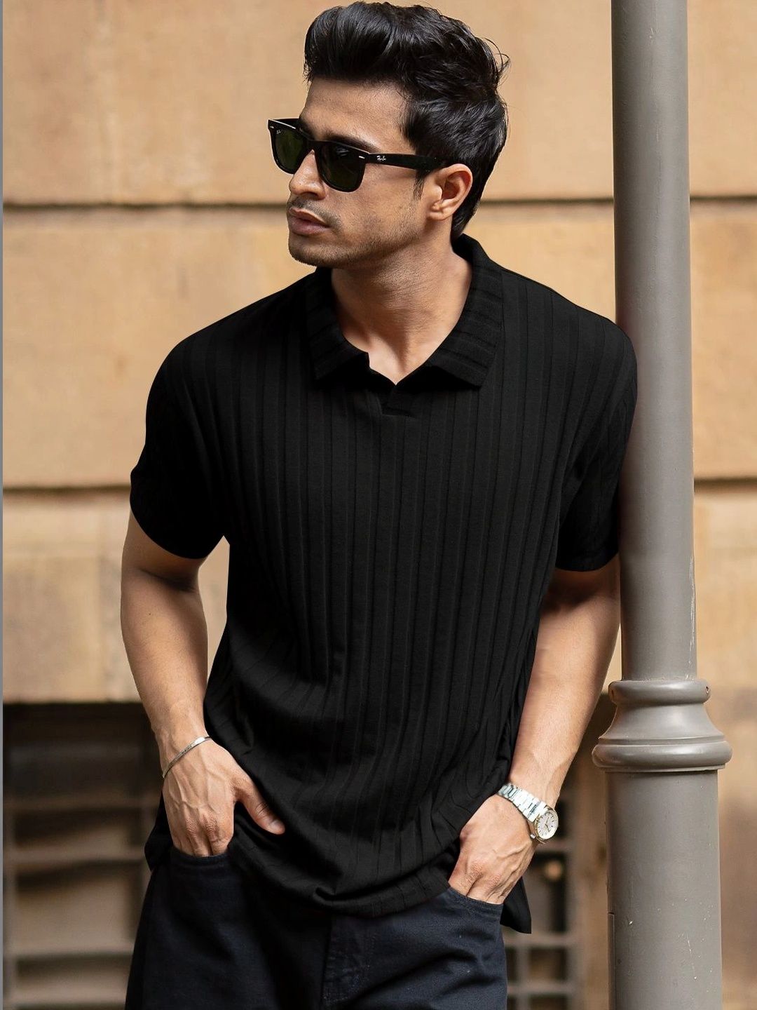 Moda Rapido Men Polo Collar T-shirt