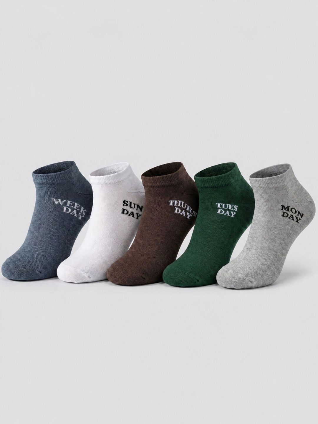 Moda Rapido Men Pack of 5 Cotton Blend Patterned Ankle Length Socks