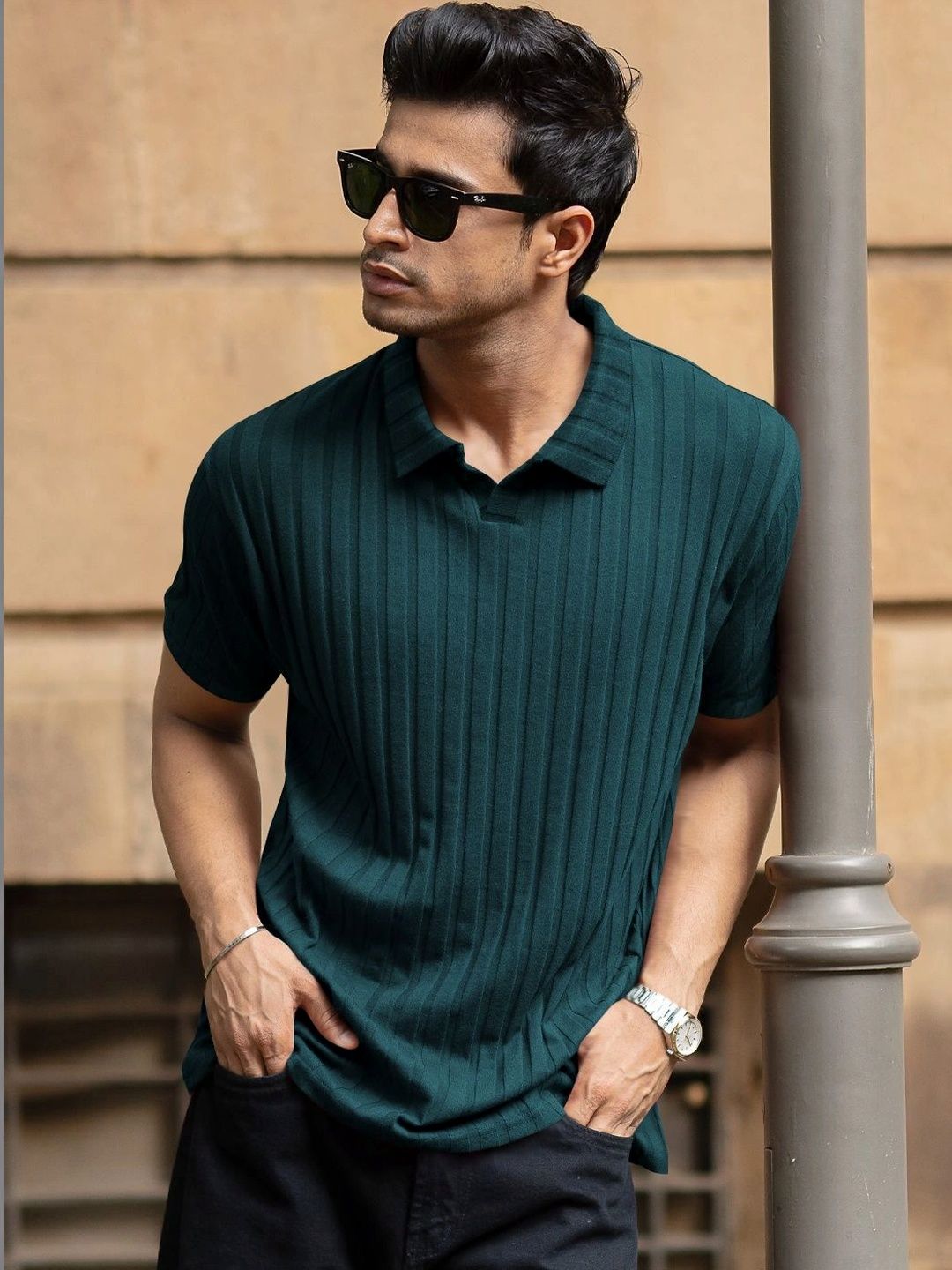 Moda Rapido Men Polo Collar T-shirt