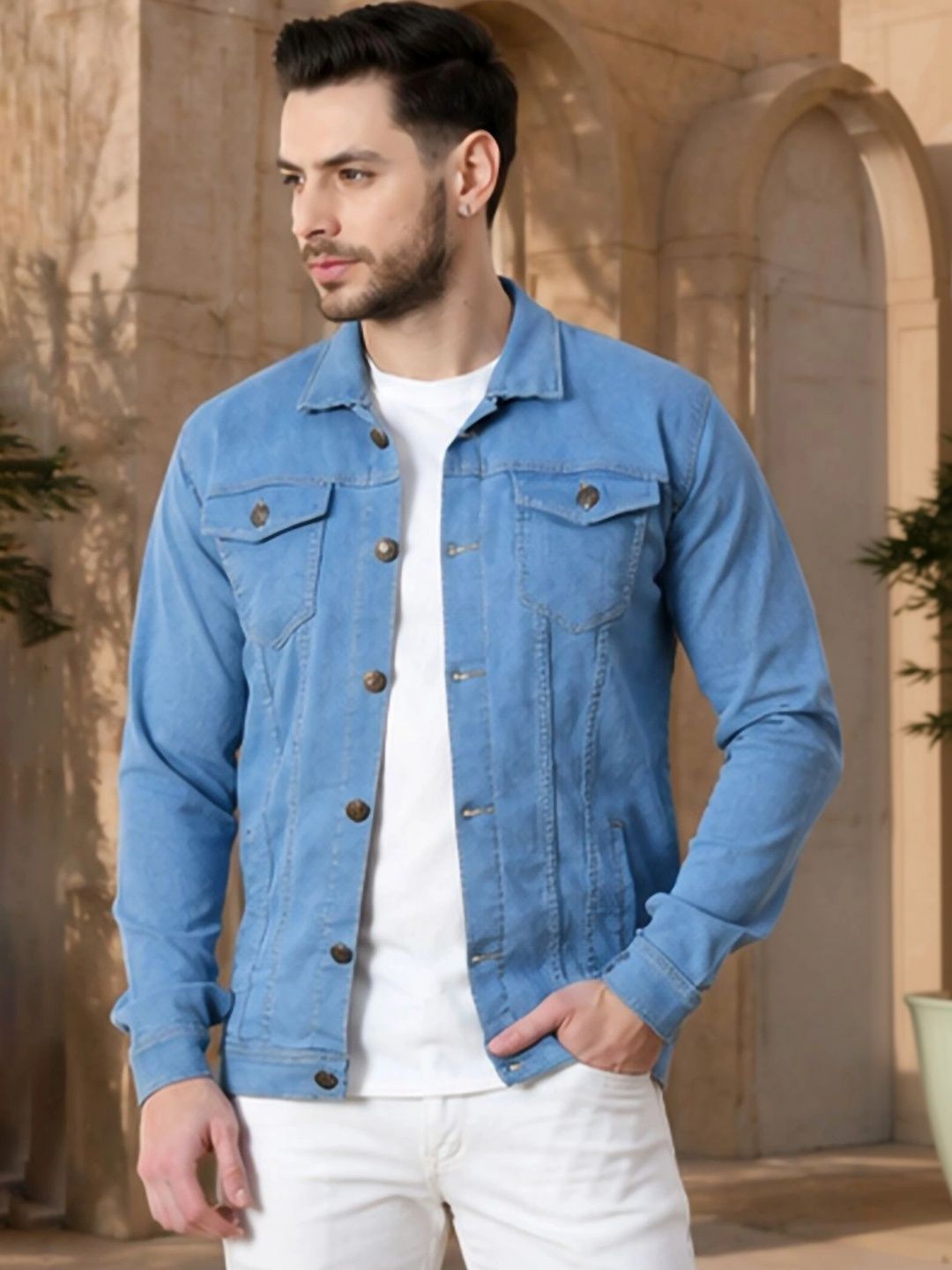 Moda Rapido Men Outdoor Denim Jacket