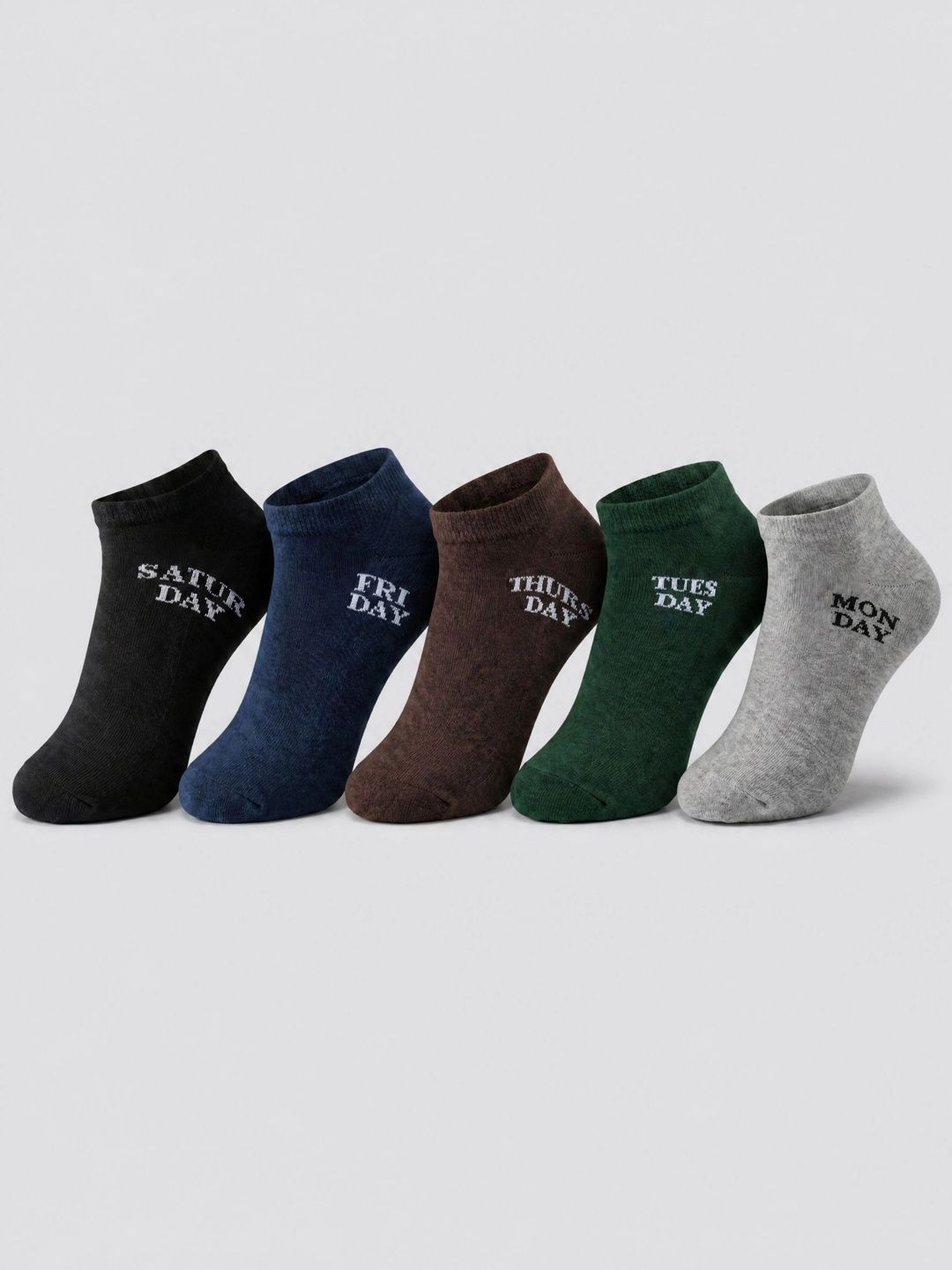 Moda Rapido Men Pack of 5 Cotton Blend Ankle Length Socks