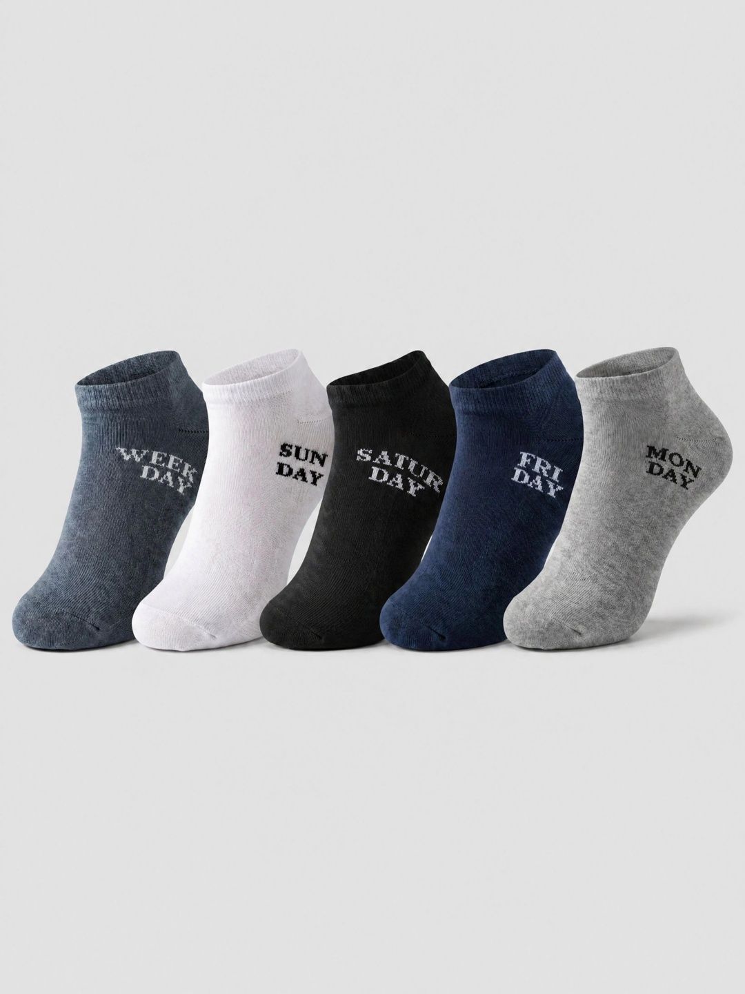 Moda Rapido Men Pack of 5 Cotton Blend Patterned Ankle Length Socks