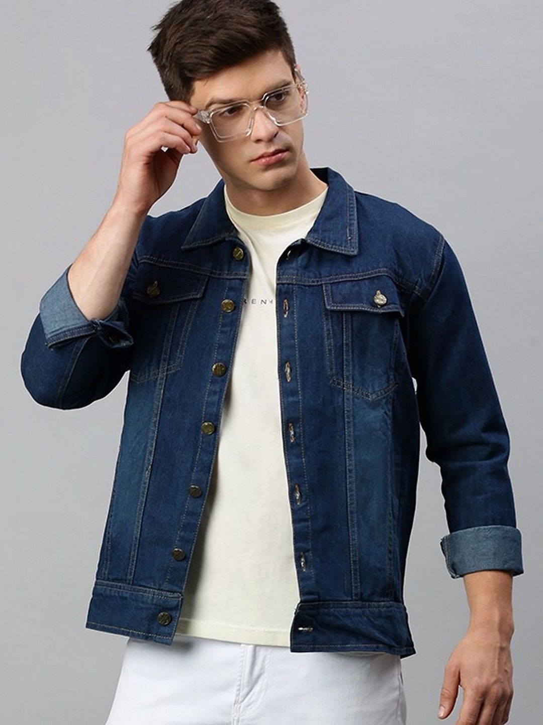 Kaali Peeli Men Denim Jacket