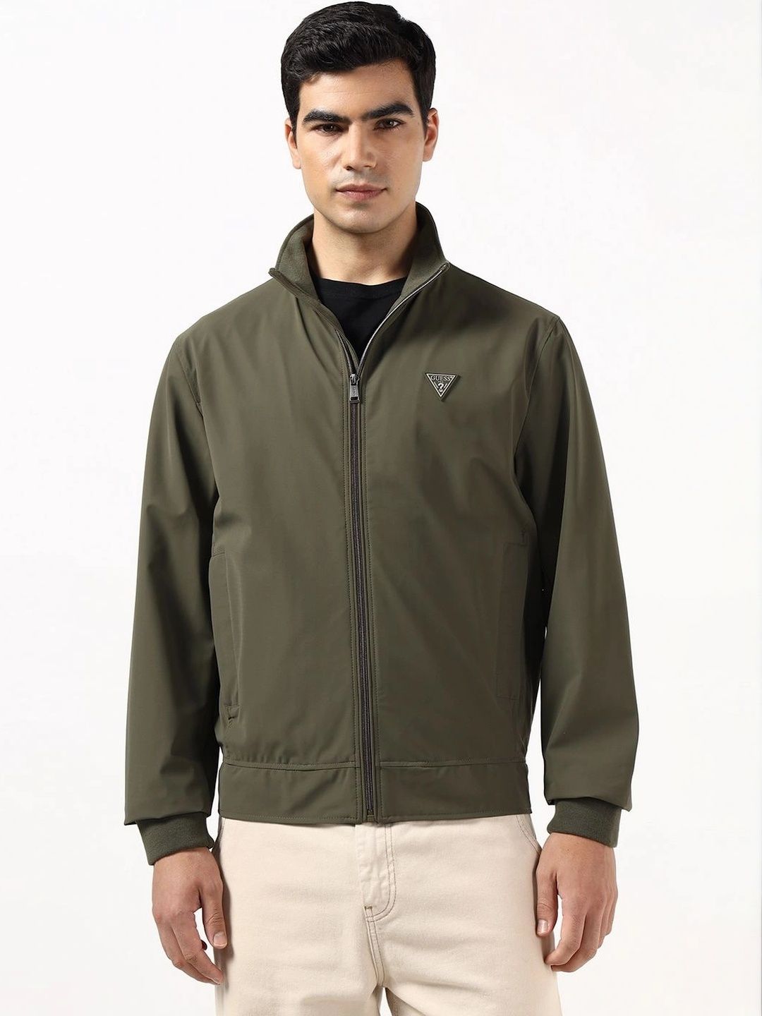 GUESS Men Lightweight Bomber Jacket