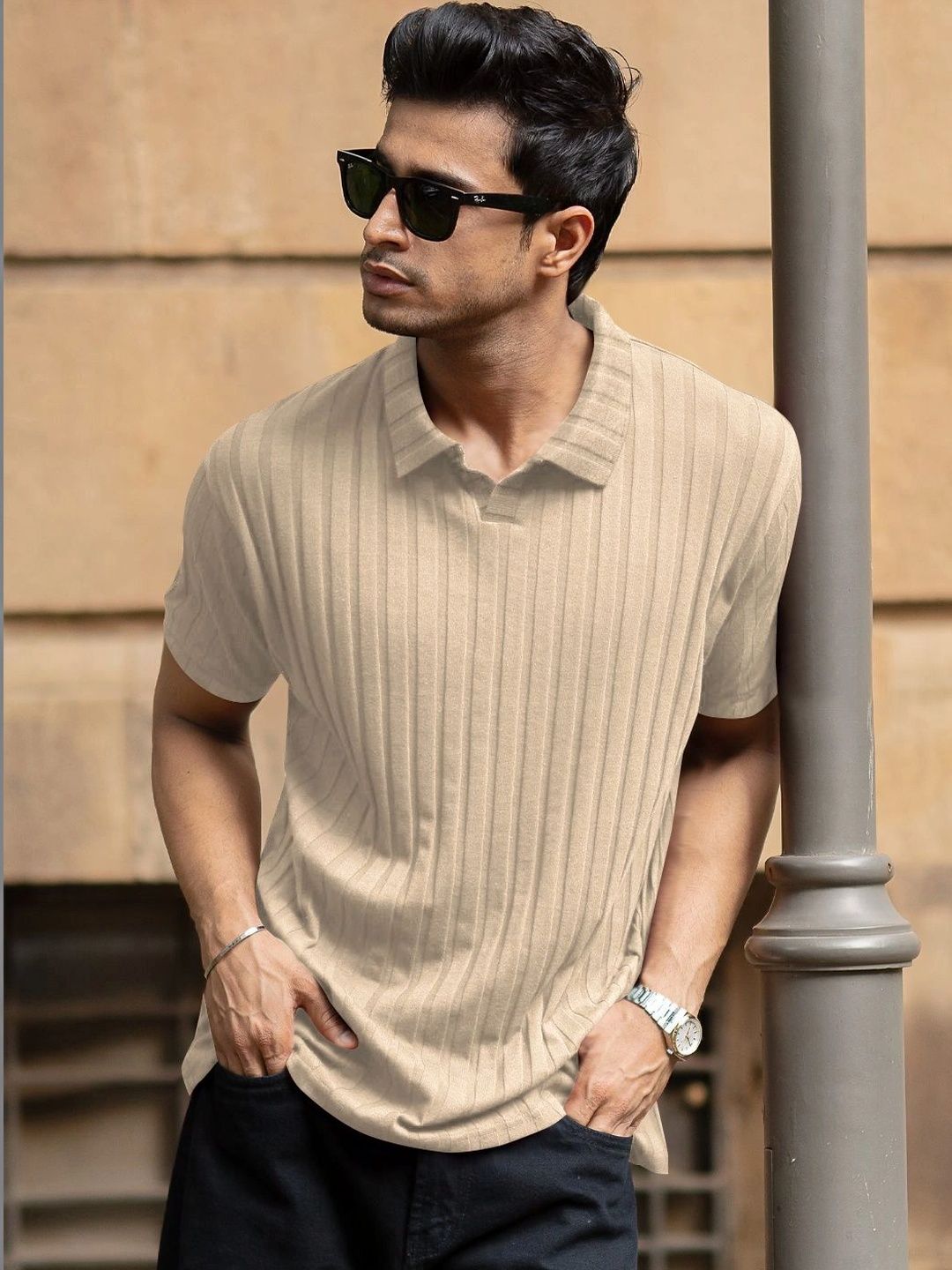 Moda Rapido Men Polo Collar T-shirt