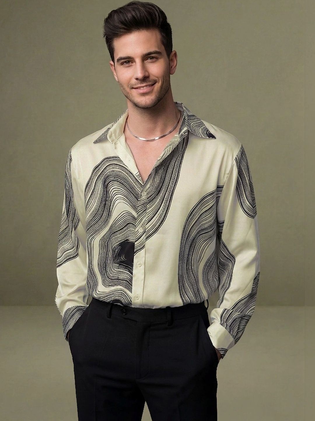 LERIYA FASHION Men Comfort Printed Casual Shirt