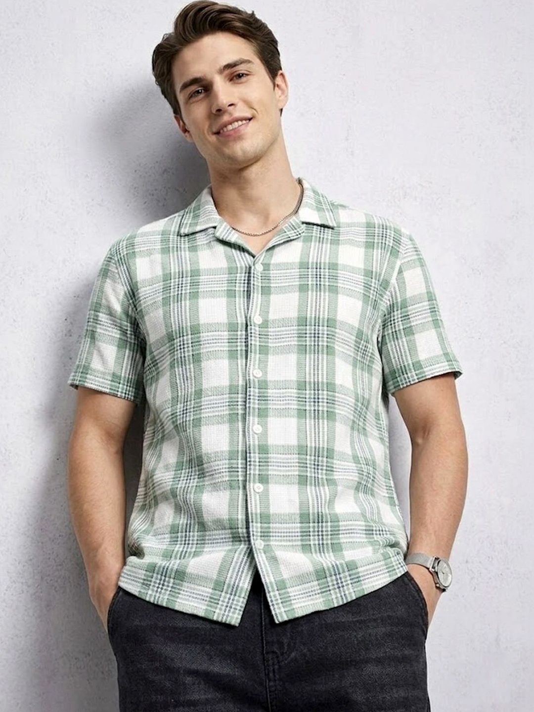 Roadster Men Checked Casual Shirt