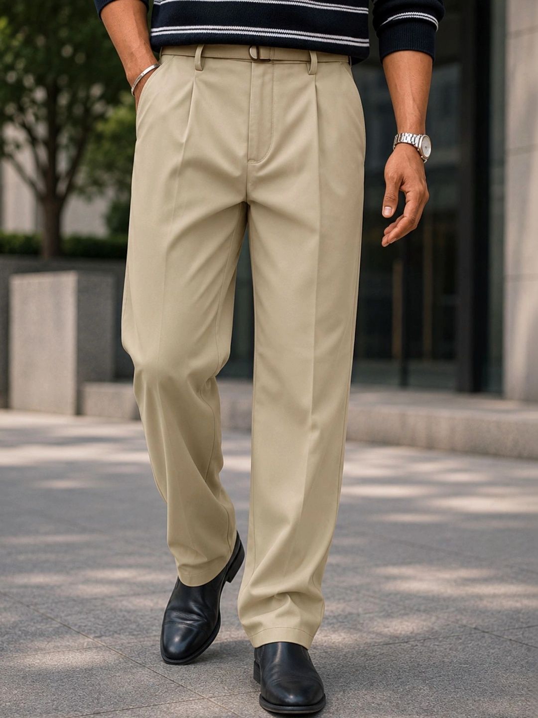 Maniac Men Relaxed Pleated Trousers