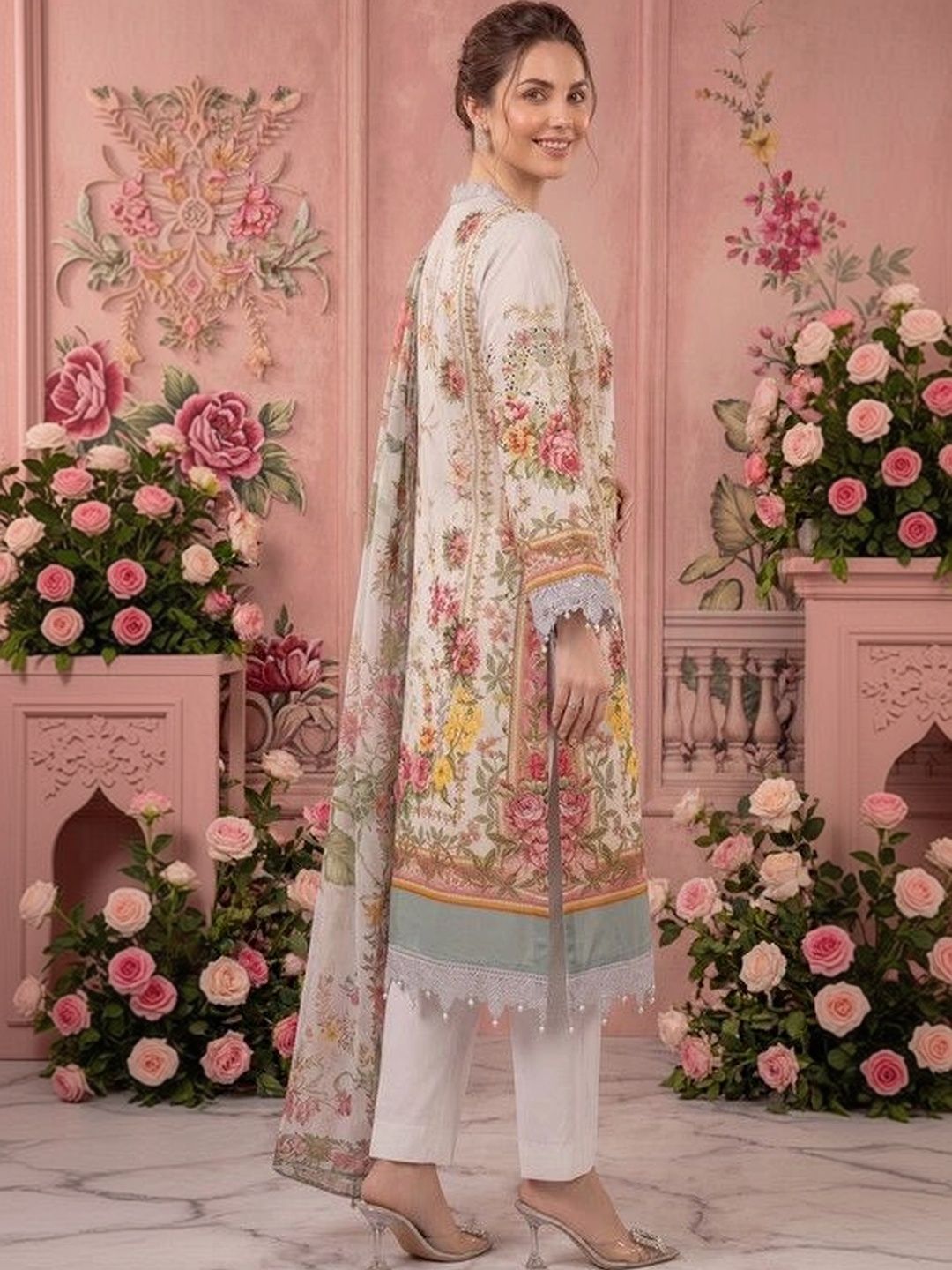 ShEmpire Printed Pure Cotton Unstitched Dress Material