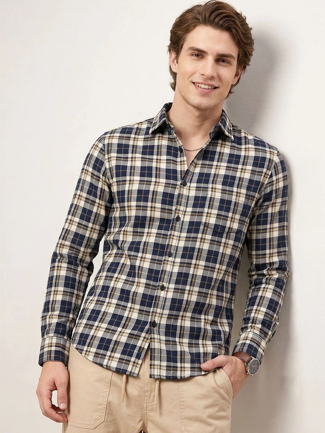 Roadster Men Tartan Checks Checked Casual Shirt