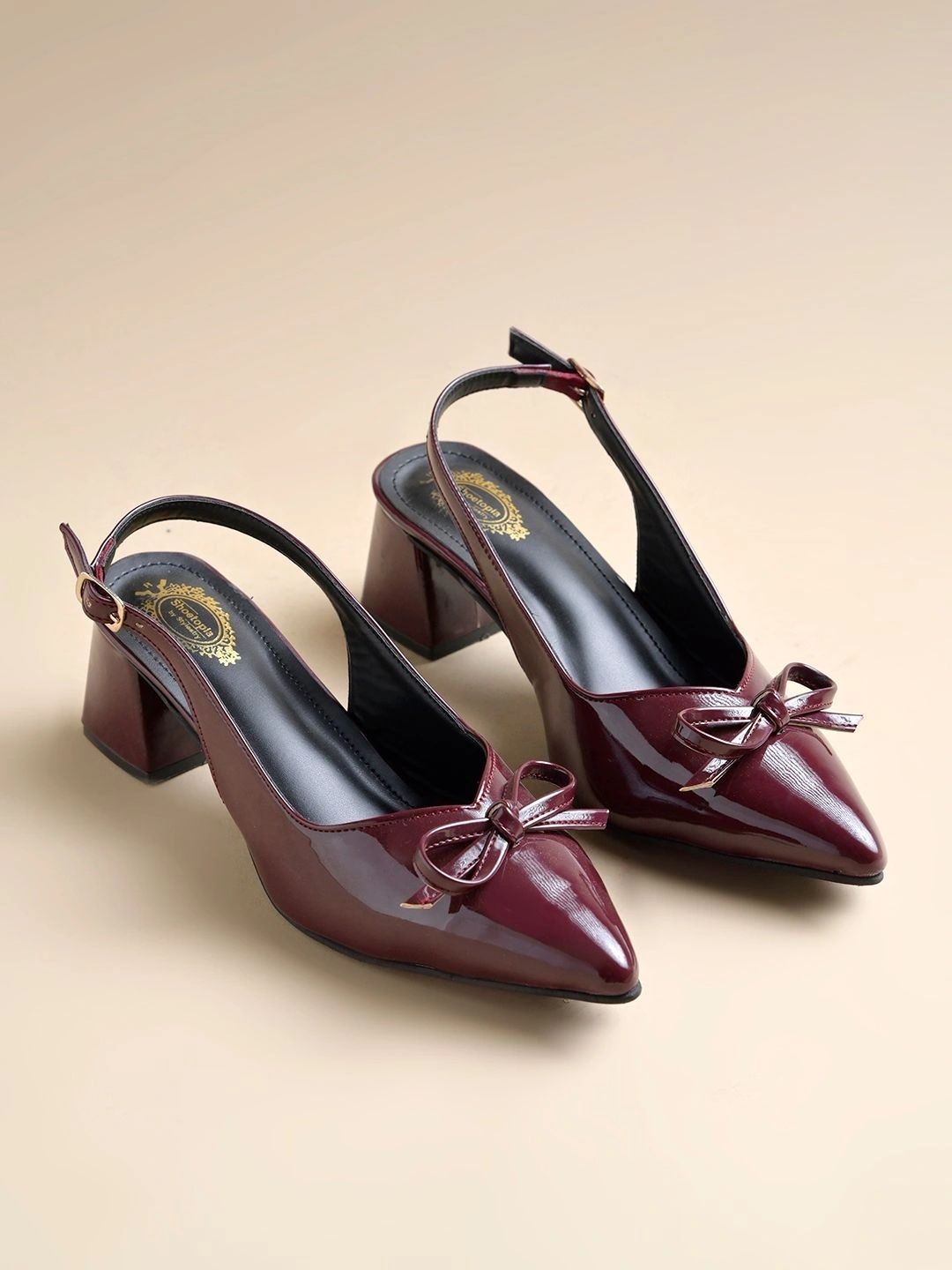Shoetopia Shoetopia Block Pumps with Bows