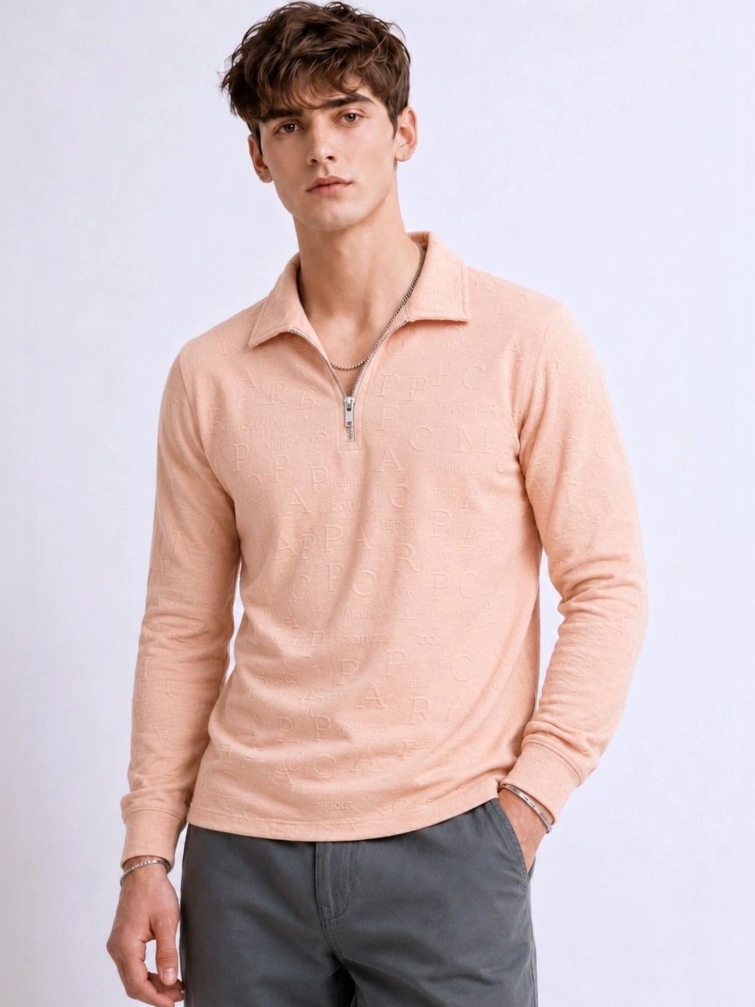 Try This Men Polo Collar T-shirt