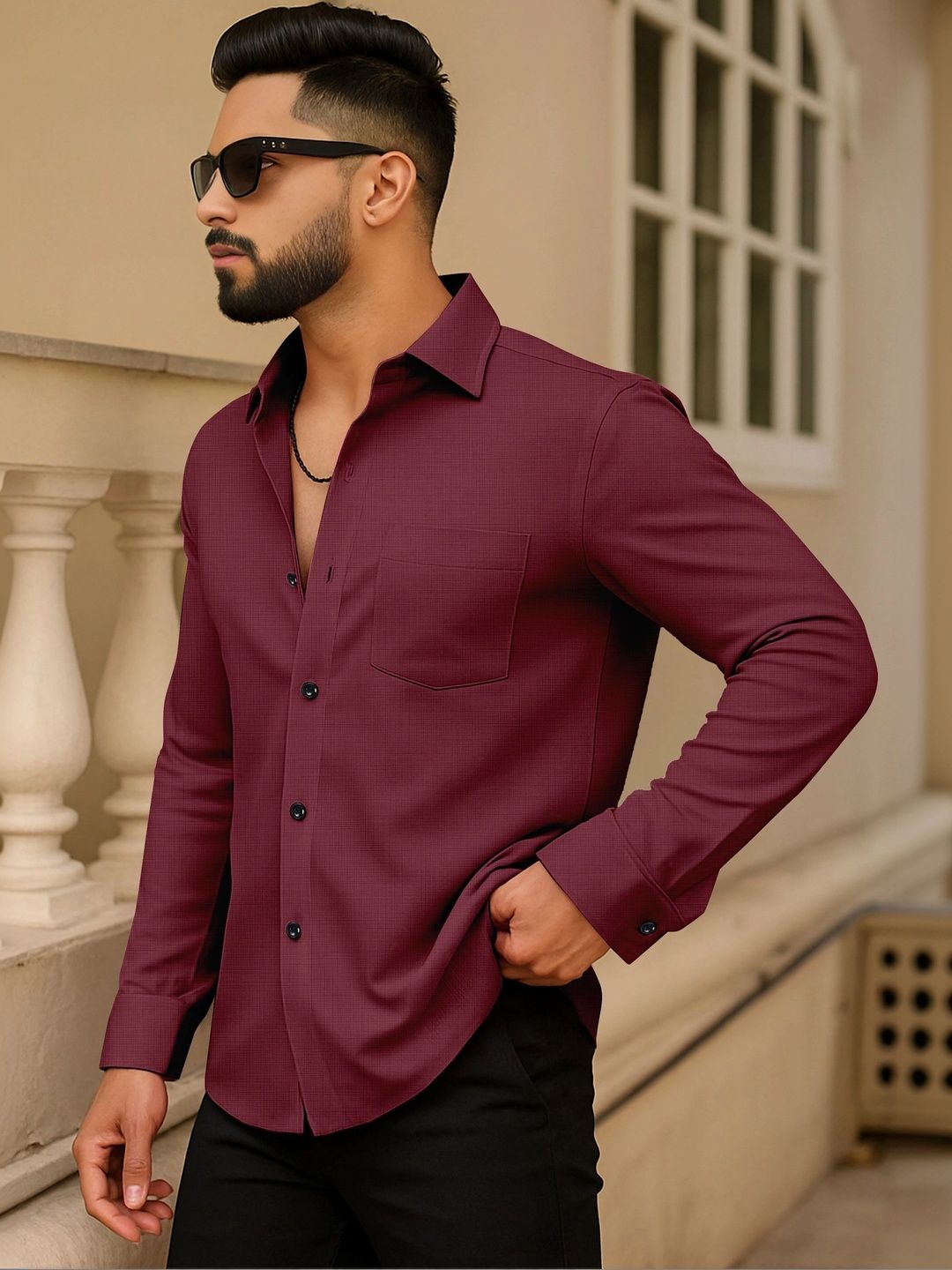 AITAVIK OVERSEAS Men Classic Casual Shirt