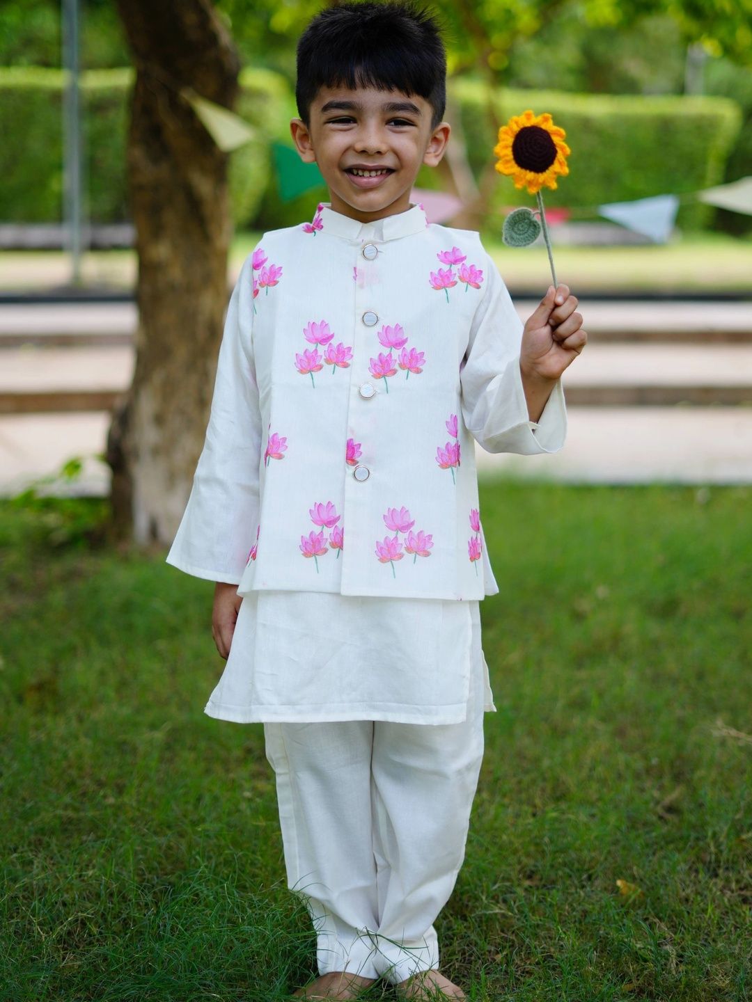 VEENISHII Printed Nehru Jackets