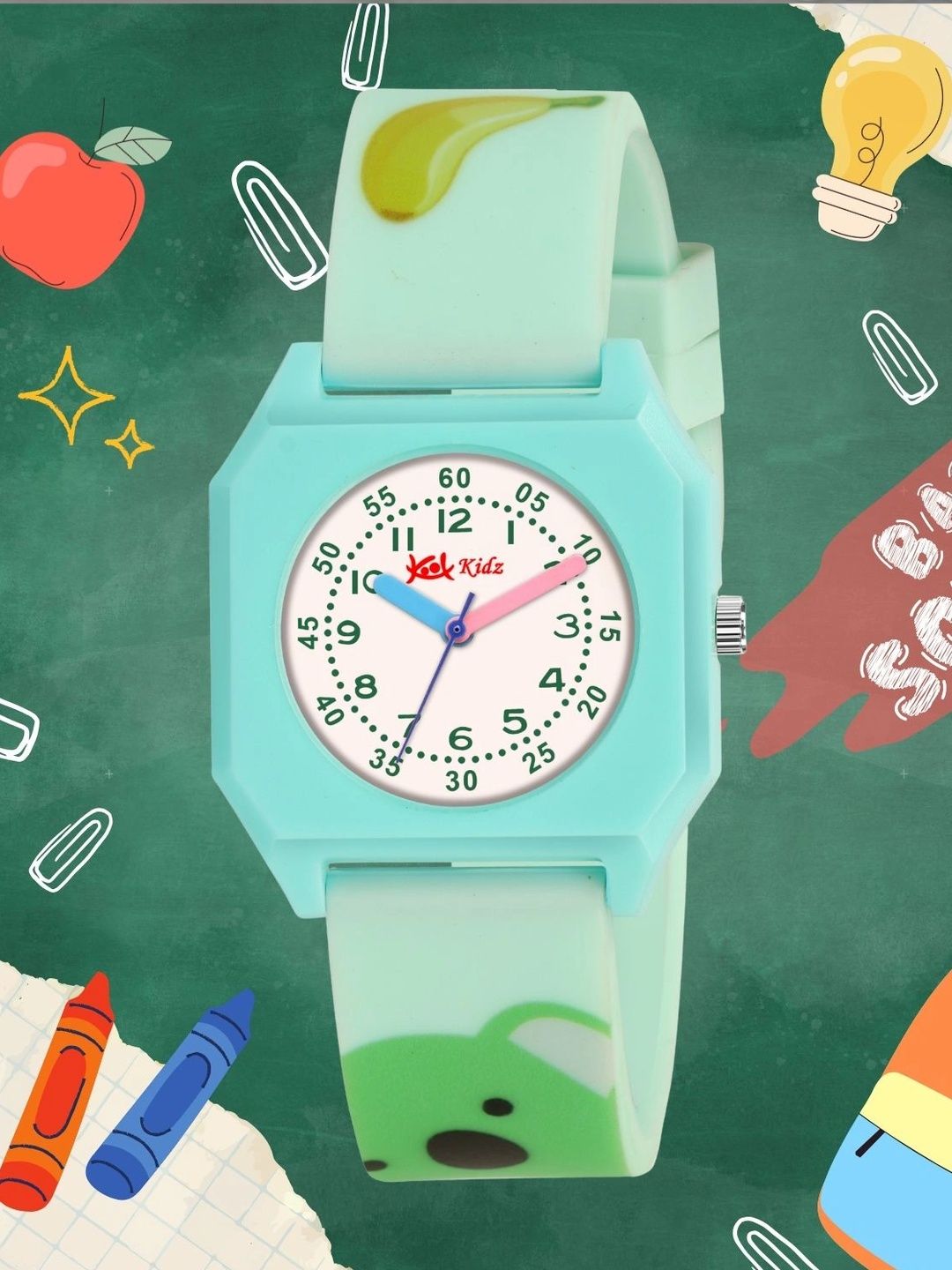 Kool Kidz Kool Kidz Unisex Kids Brass Printed Dial & Straps Analogue Watch Kool Kidz Unisex Analogue KK 428 SB