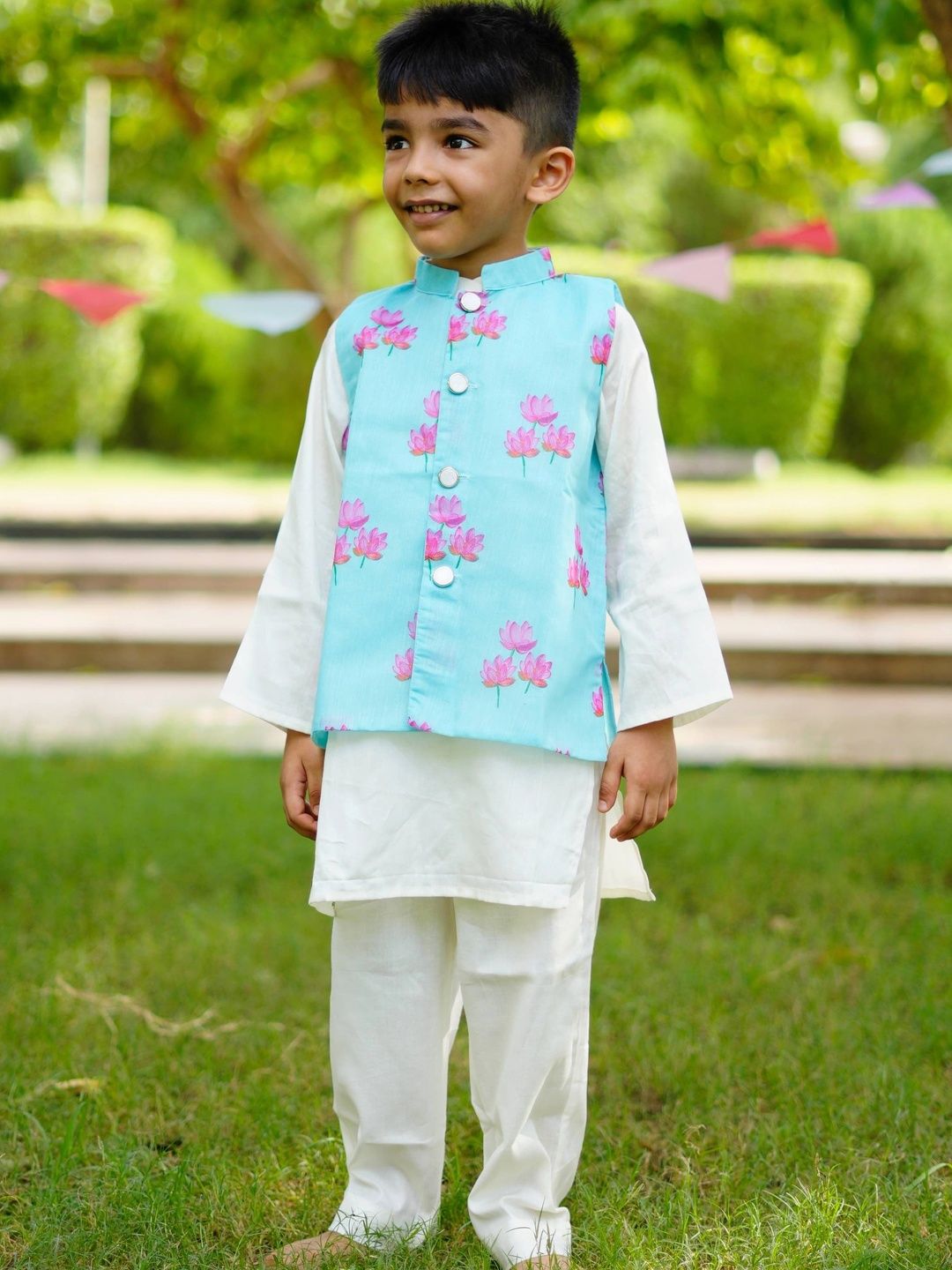 VEENISHII Printed Nehru Jackets