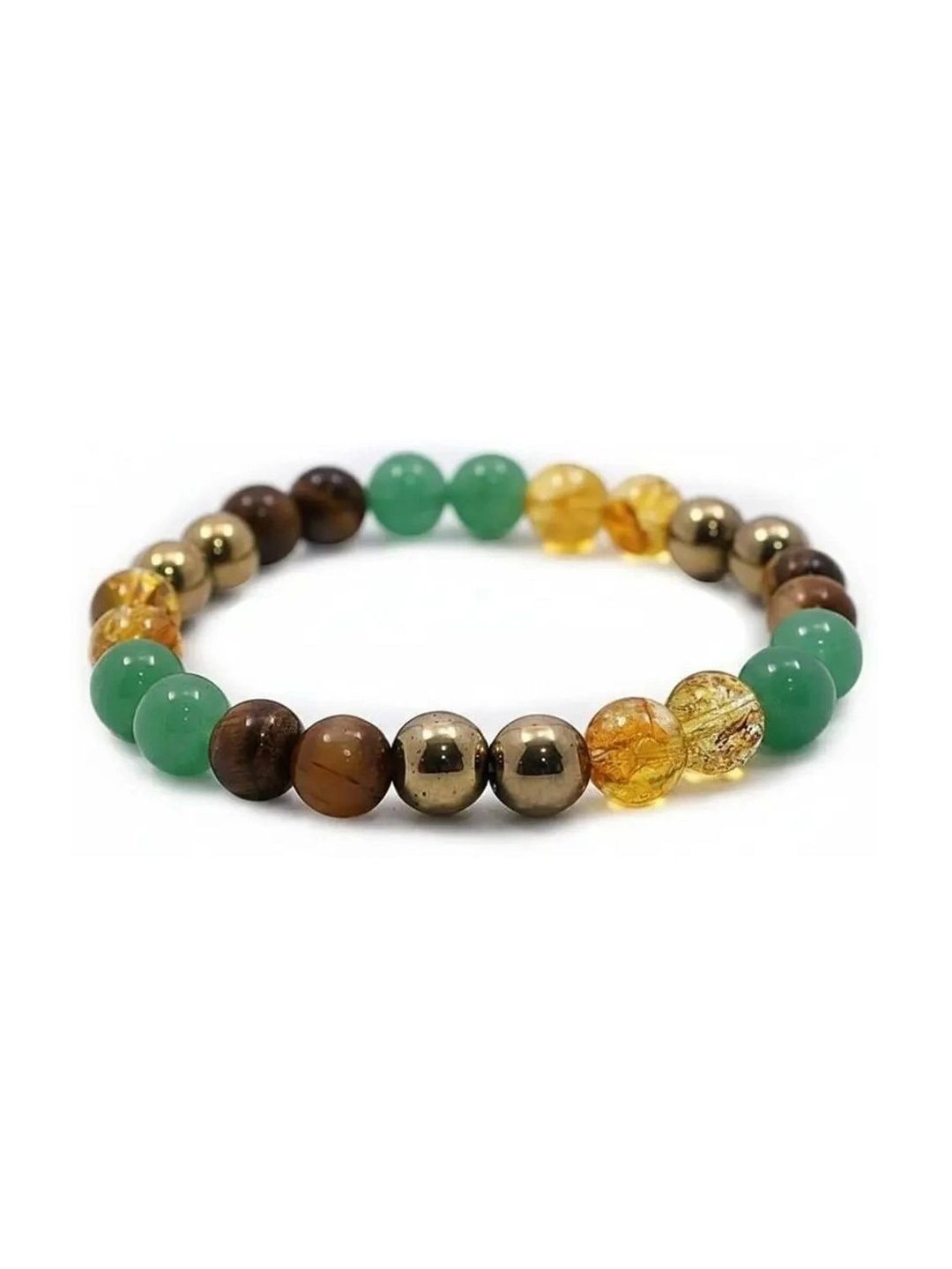 HEALINGGEMS HEALINGGEMS Unisex Ceramic Crystals Elasticated Bracelet