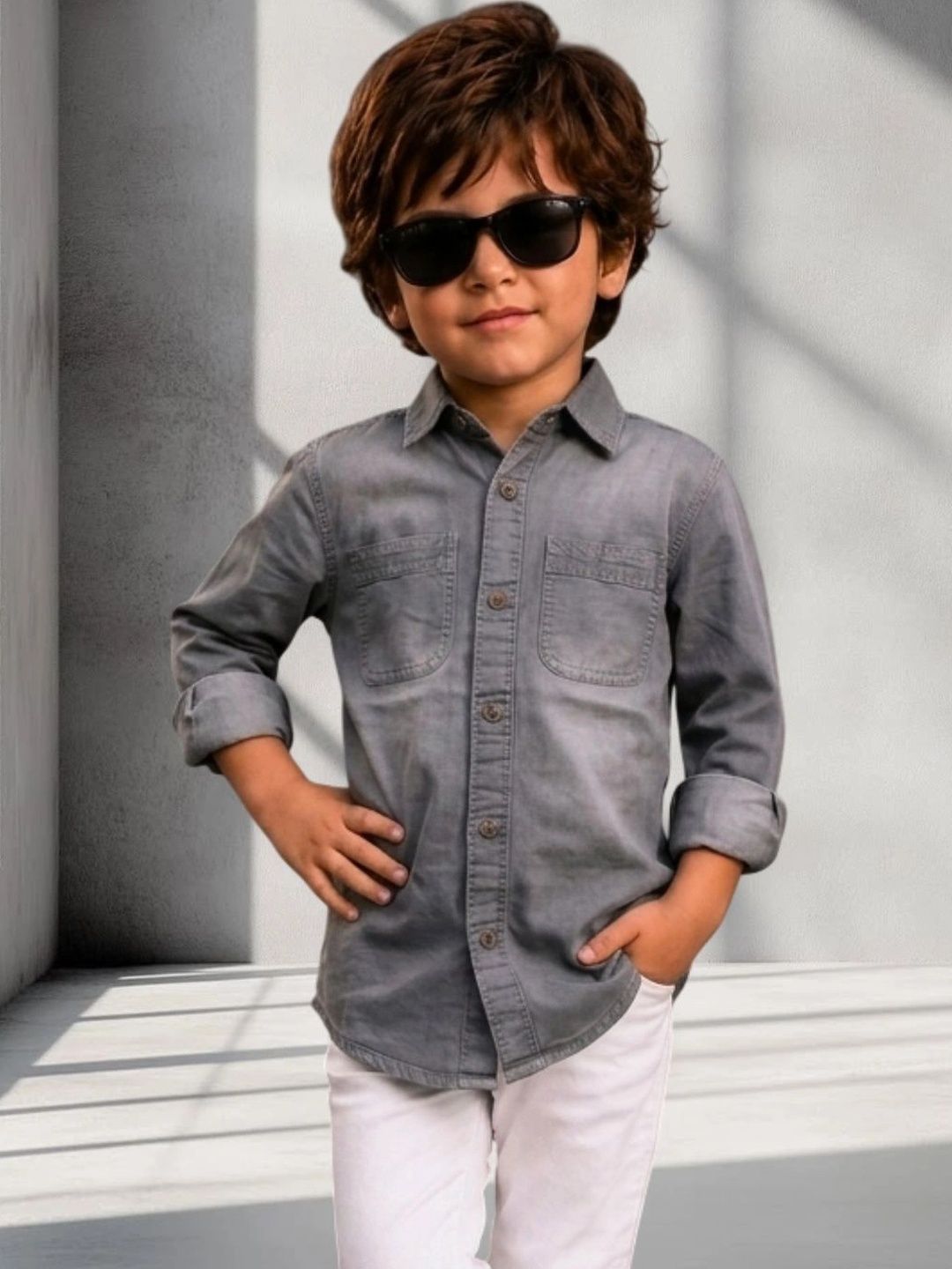 LHS×CHALKBOY FIY SHOKA PRA SHIRT&PANTS Buy XBOYZ Boys Classic Casual Shirt - Shirts for Boys 43529525