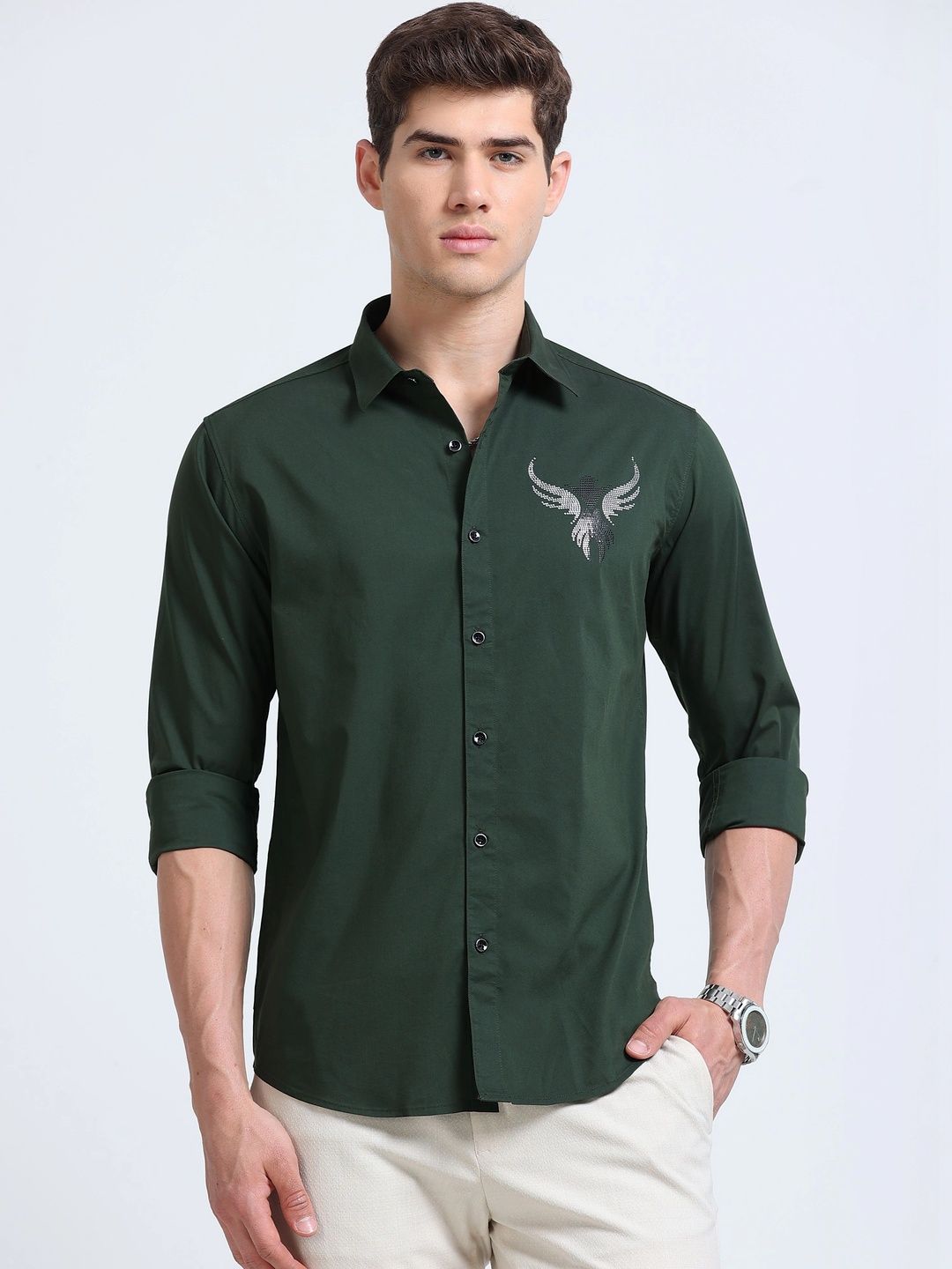 RIGS AND RAGS Men Classic Casual Shirt
