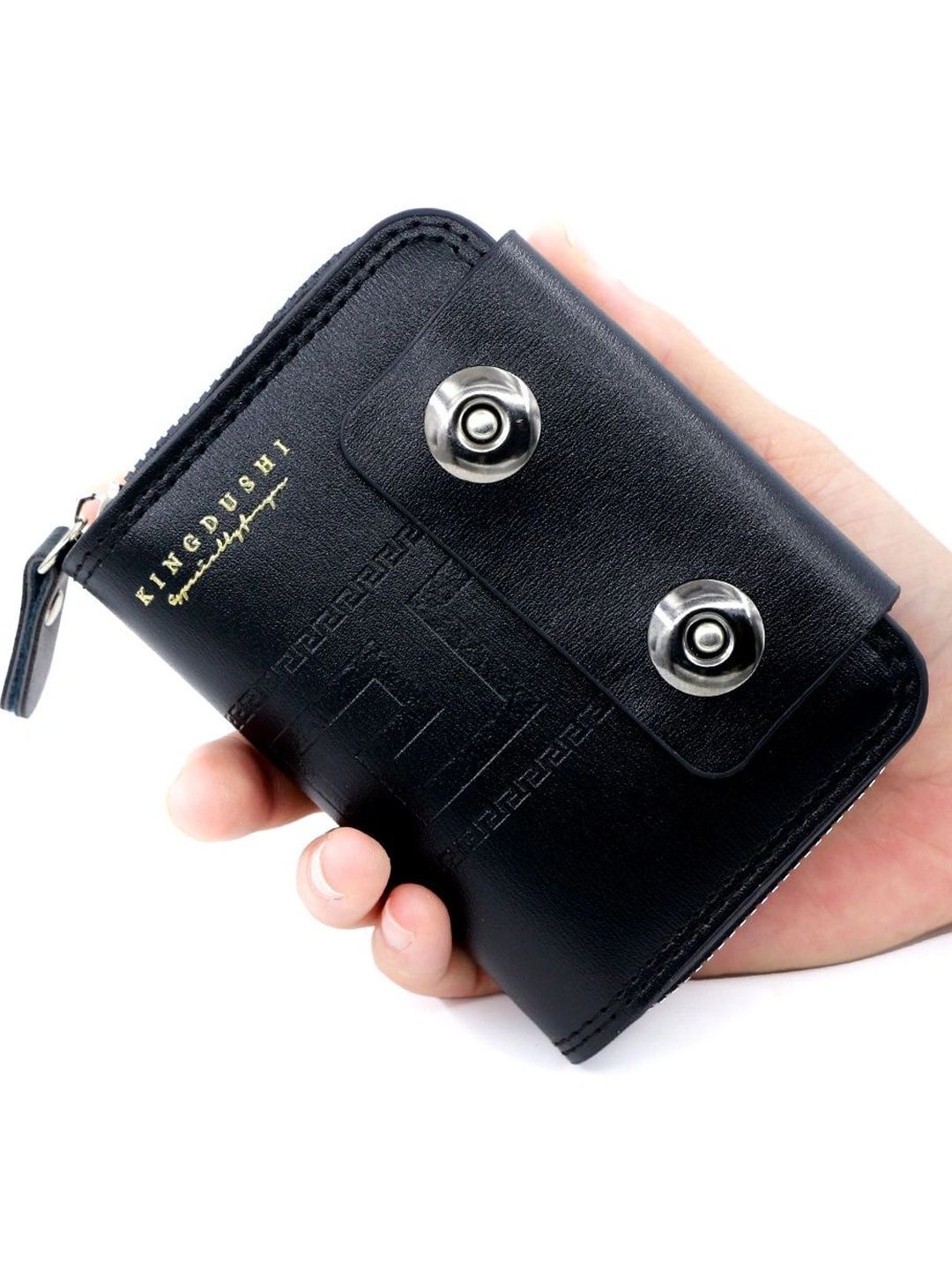 Pieru Men Textured PU Card Holder