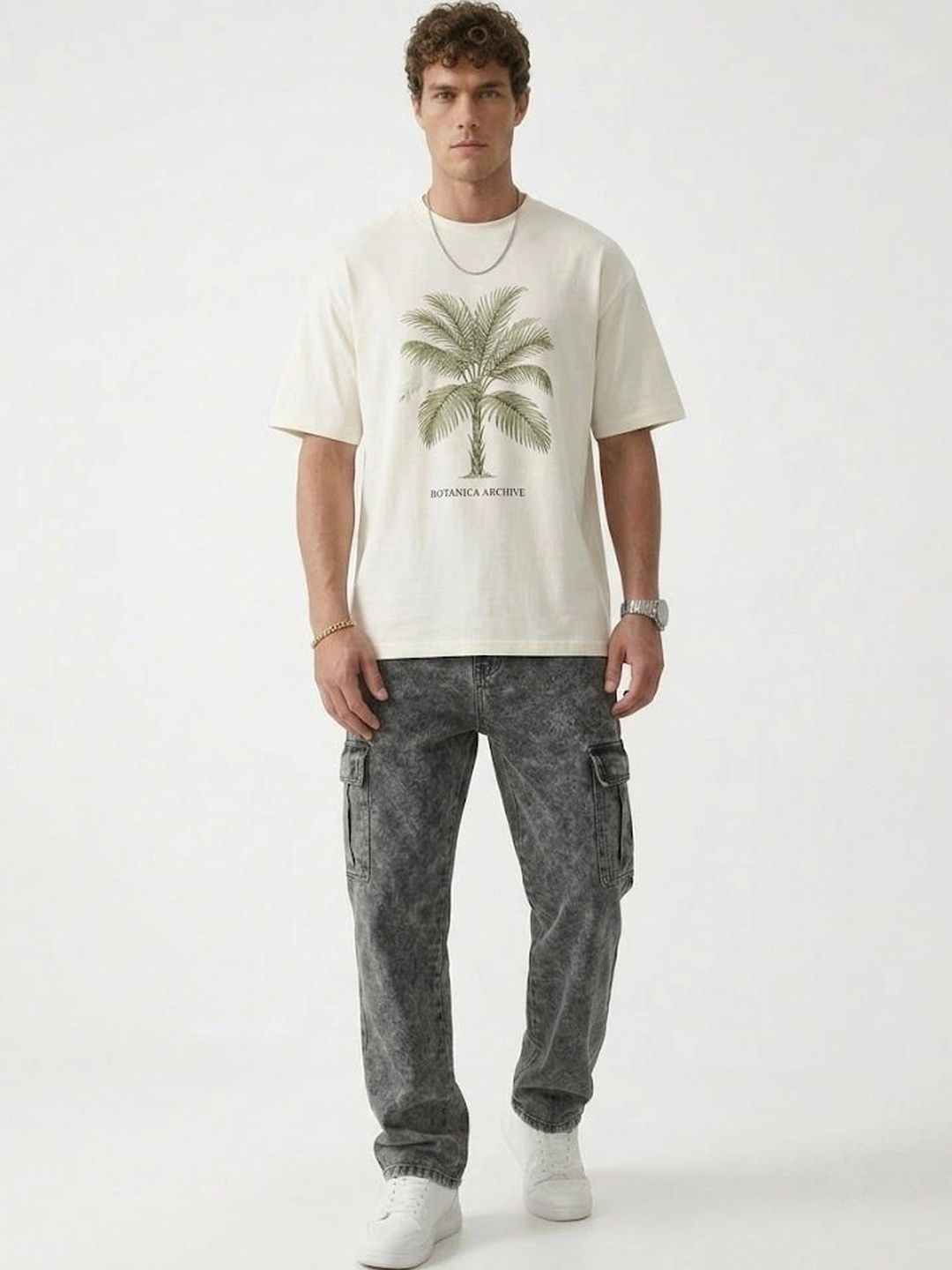 HERE&NOW Men Relaxed Fit Mid-Rise Stretchable Jeans