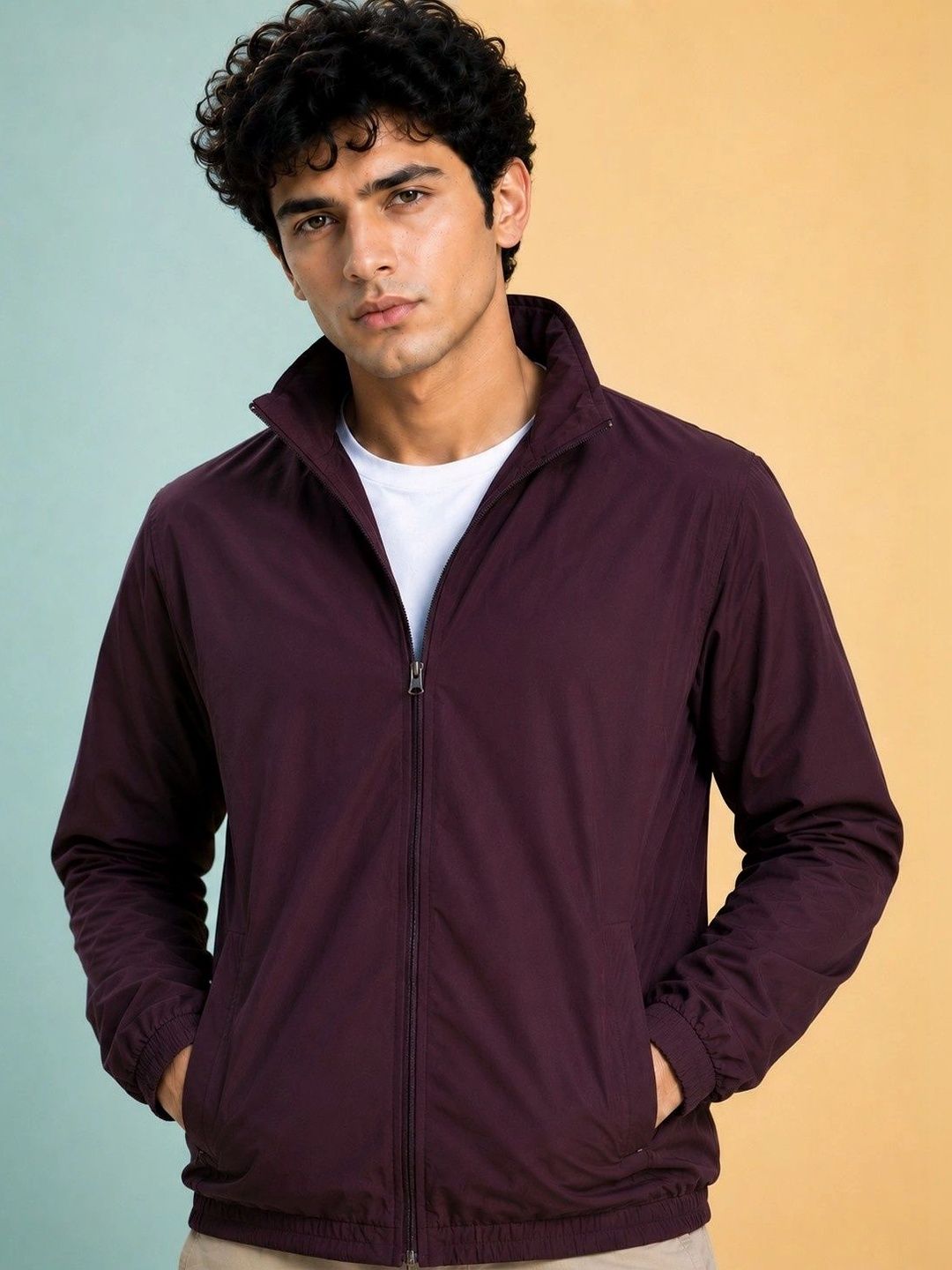 JKT Men Lightweight Training or Gym Bomber Jacket