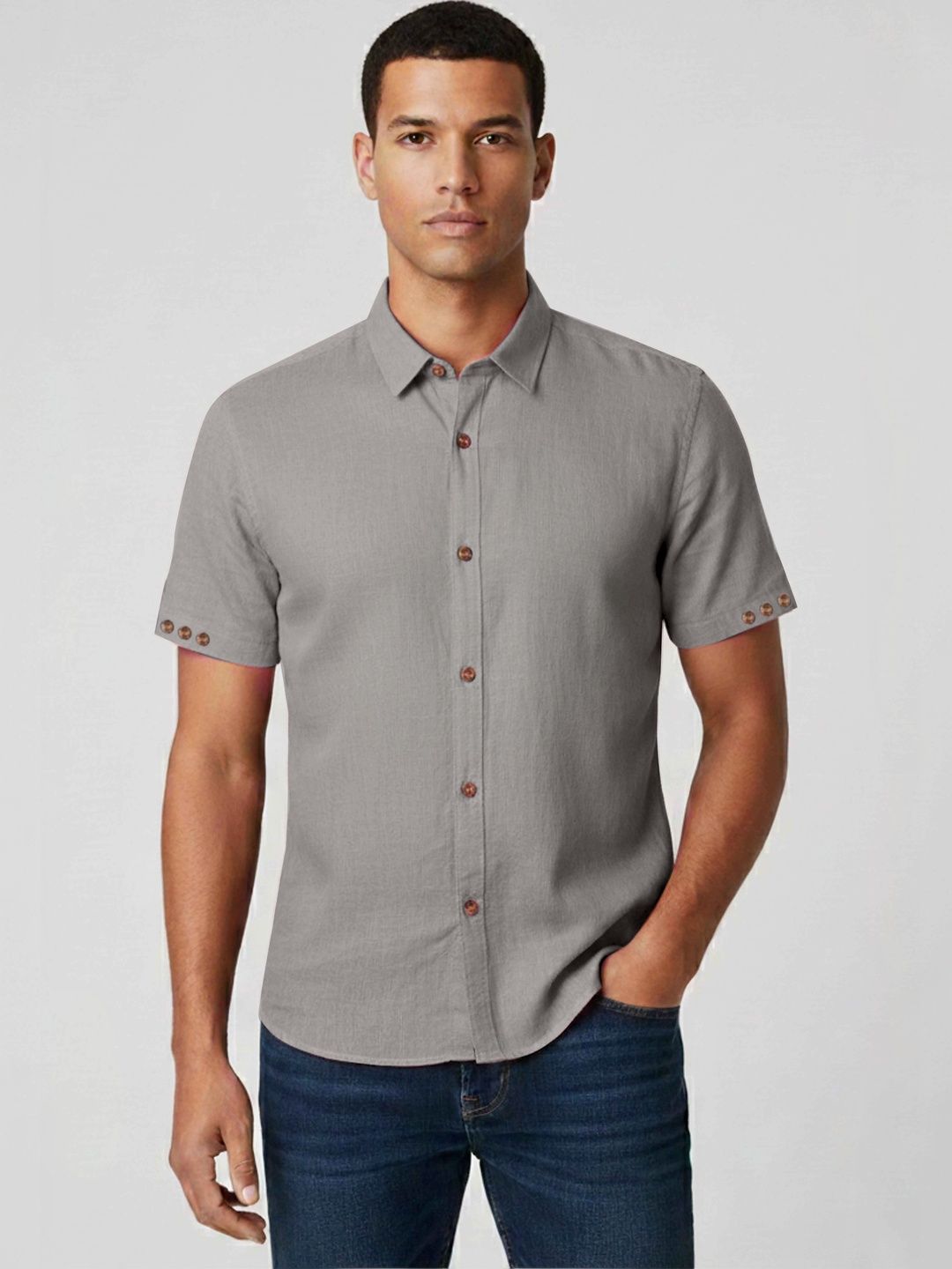VidiRna Men Relaxed Casual Shirt